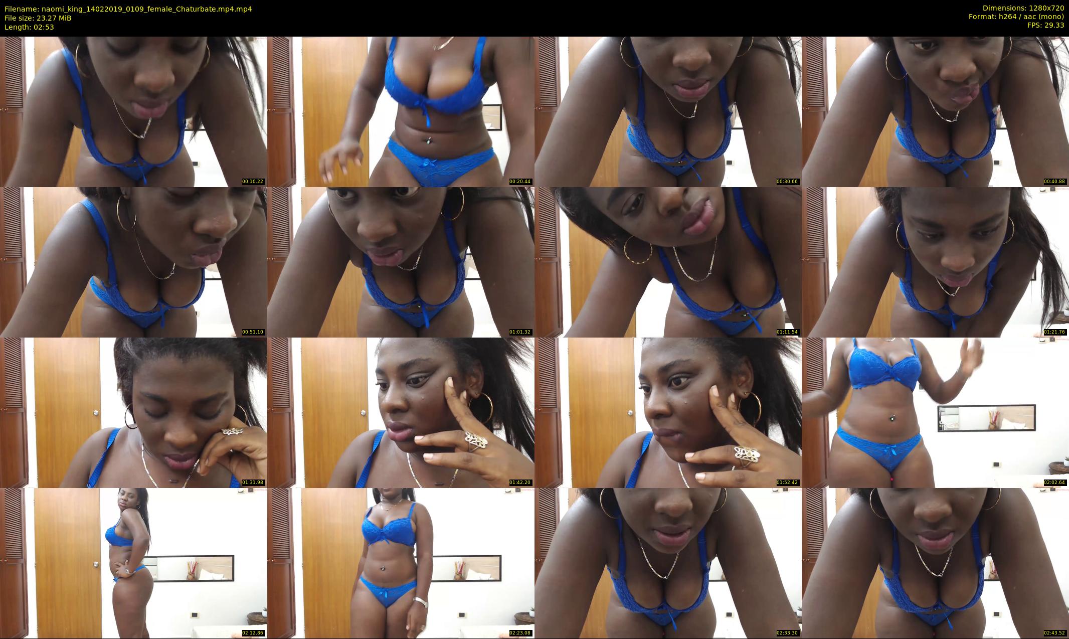 naomi_king — 3 minute Chaturbate female cam show recording, 720p, Feb 14, 2019