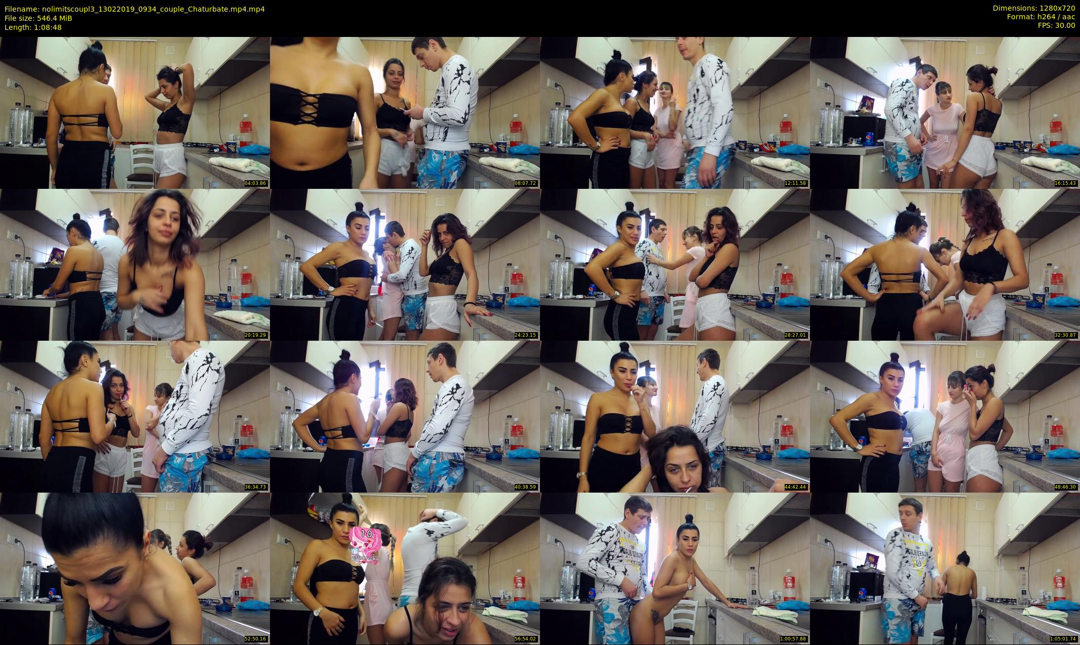 nolimitscoupl3 — 69 minute Chaturbate couple cam show recording, 720p, Feb 13, 2019