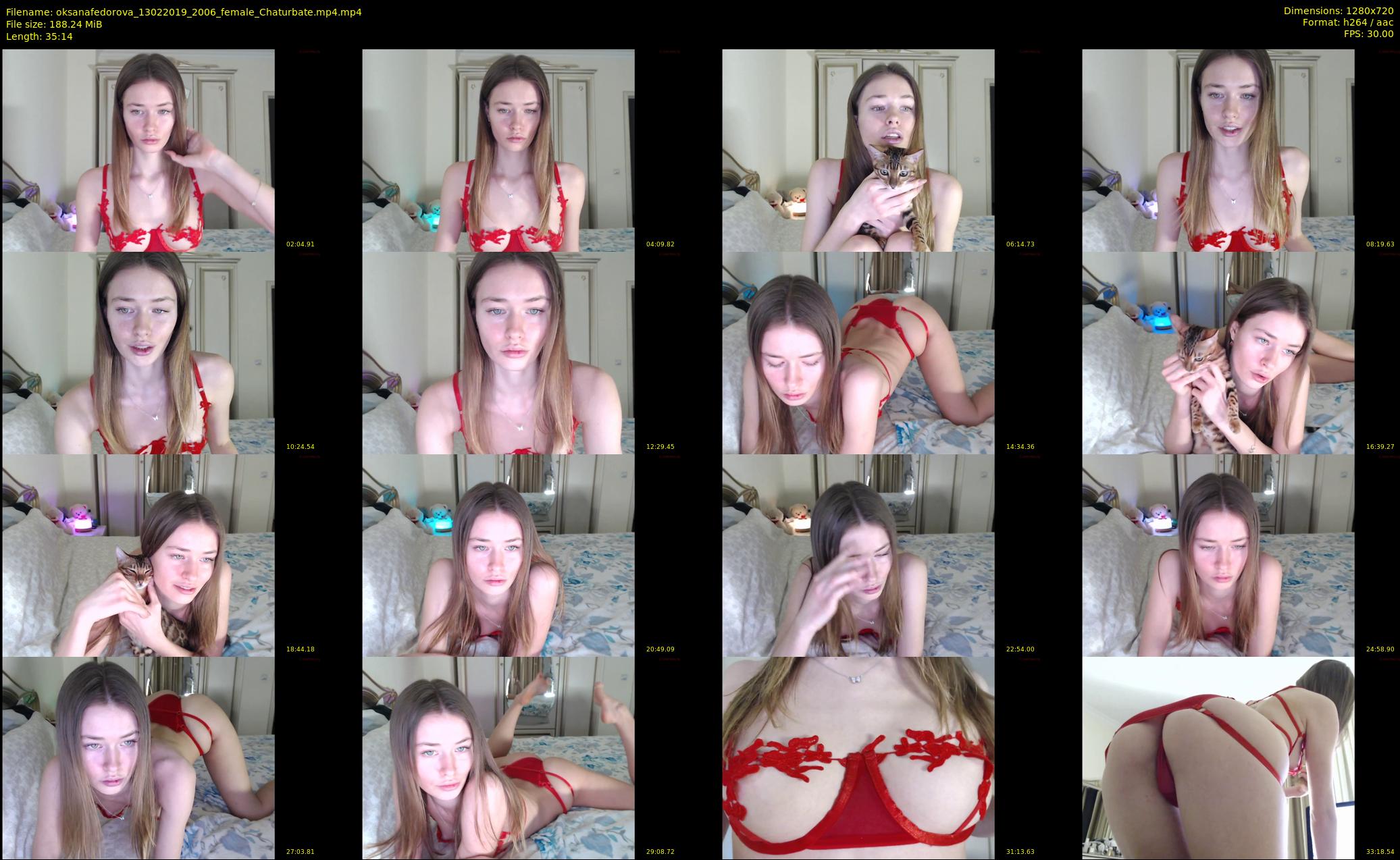 oksanafedorova — 36 minute Chaturbate female cam show recording, 720p, Feb 13, 2019