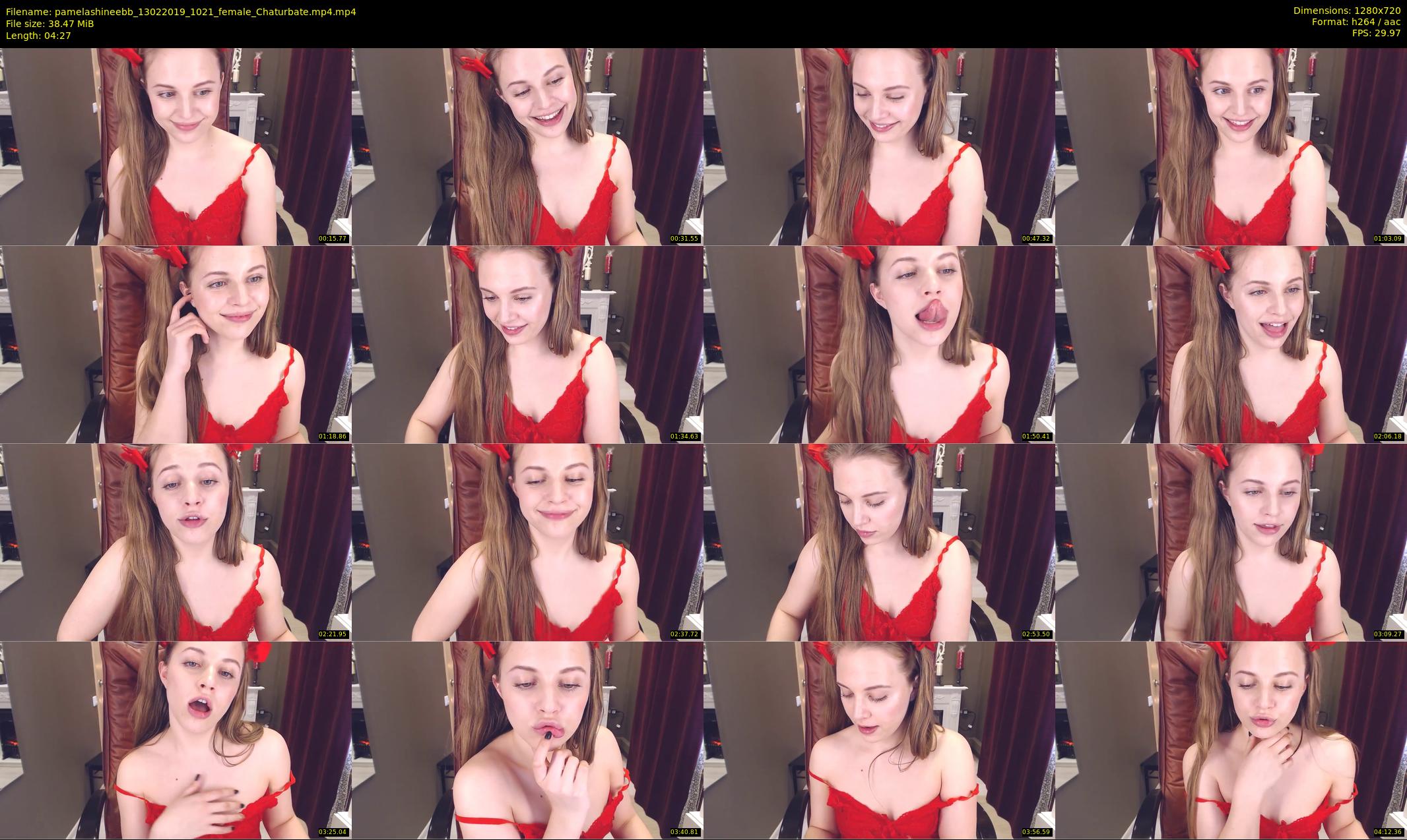 pamelashineebb — 5 minute Chaturbate female cam show recording, 720p, Feb 13, 2019