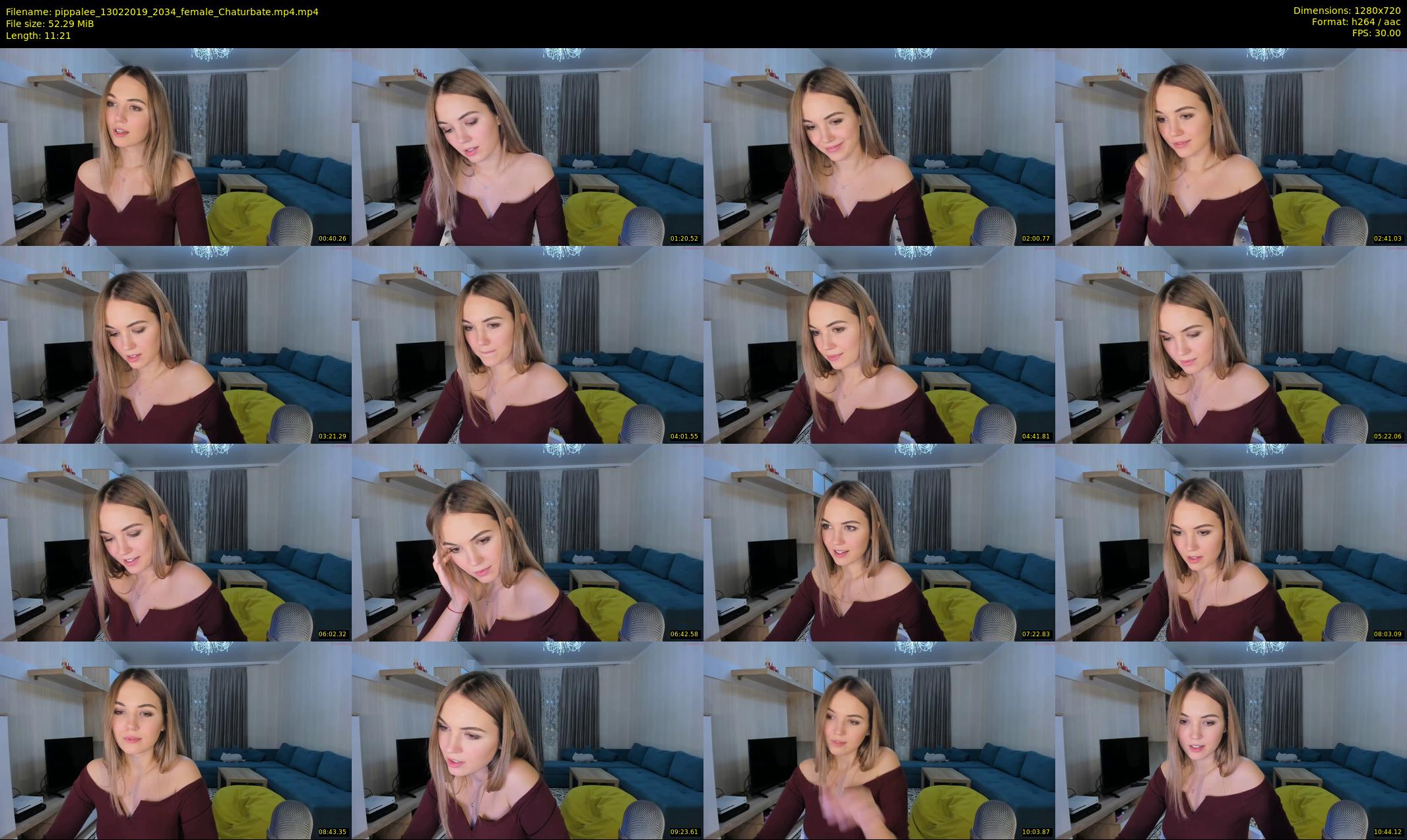 pippalee — 12 minute Chaturbate female cam show recording, 720p, Feb 13, 2019