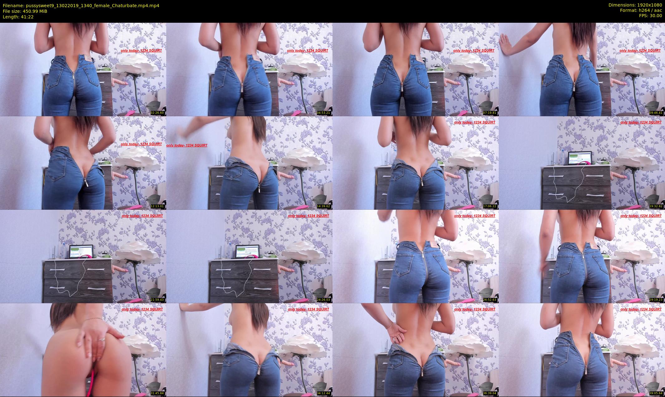 pussysweet9 — 42 minute Chaturbate female cam show recording, 1080p, Feb 13, 2019