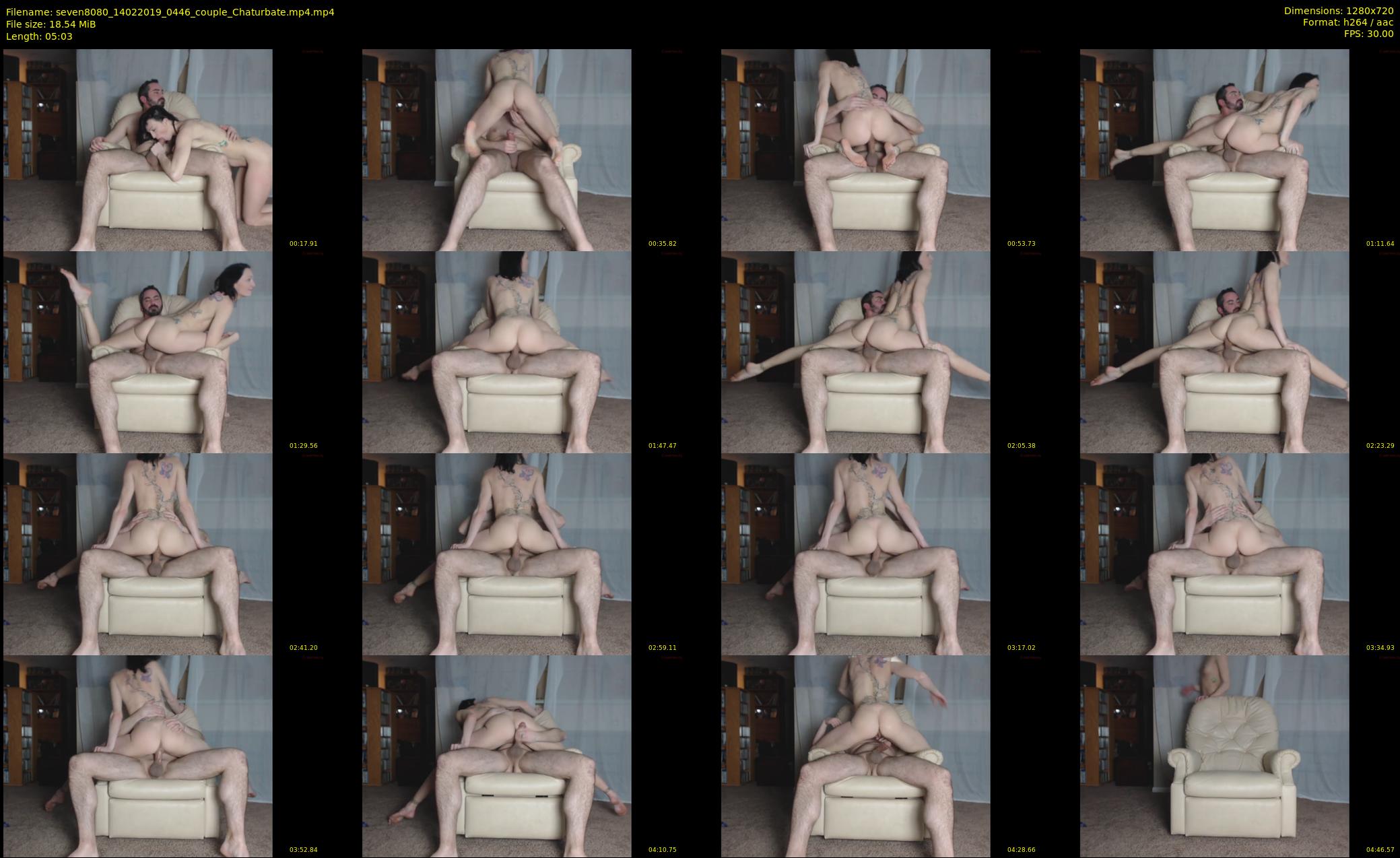 seven8080 — 6 minute Chaturbate couple cam show recording, 720p, Feb 14, 2019