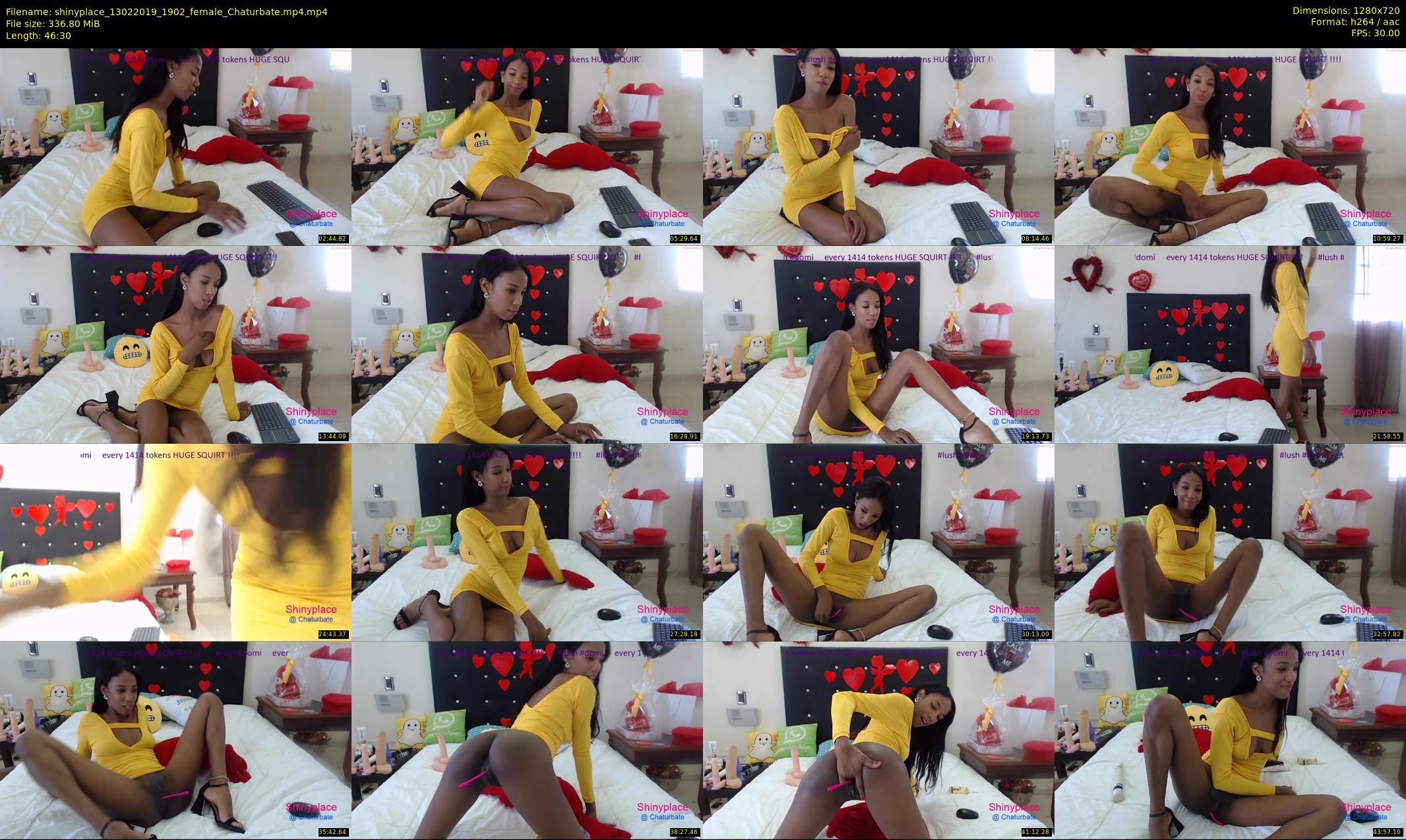 shinyplace — 47 minute Chaturbate couple cam show recording, 720p, Feb 13, 2019