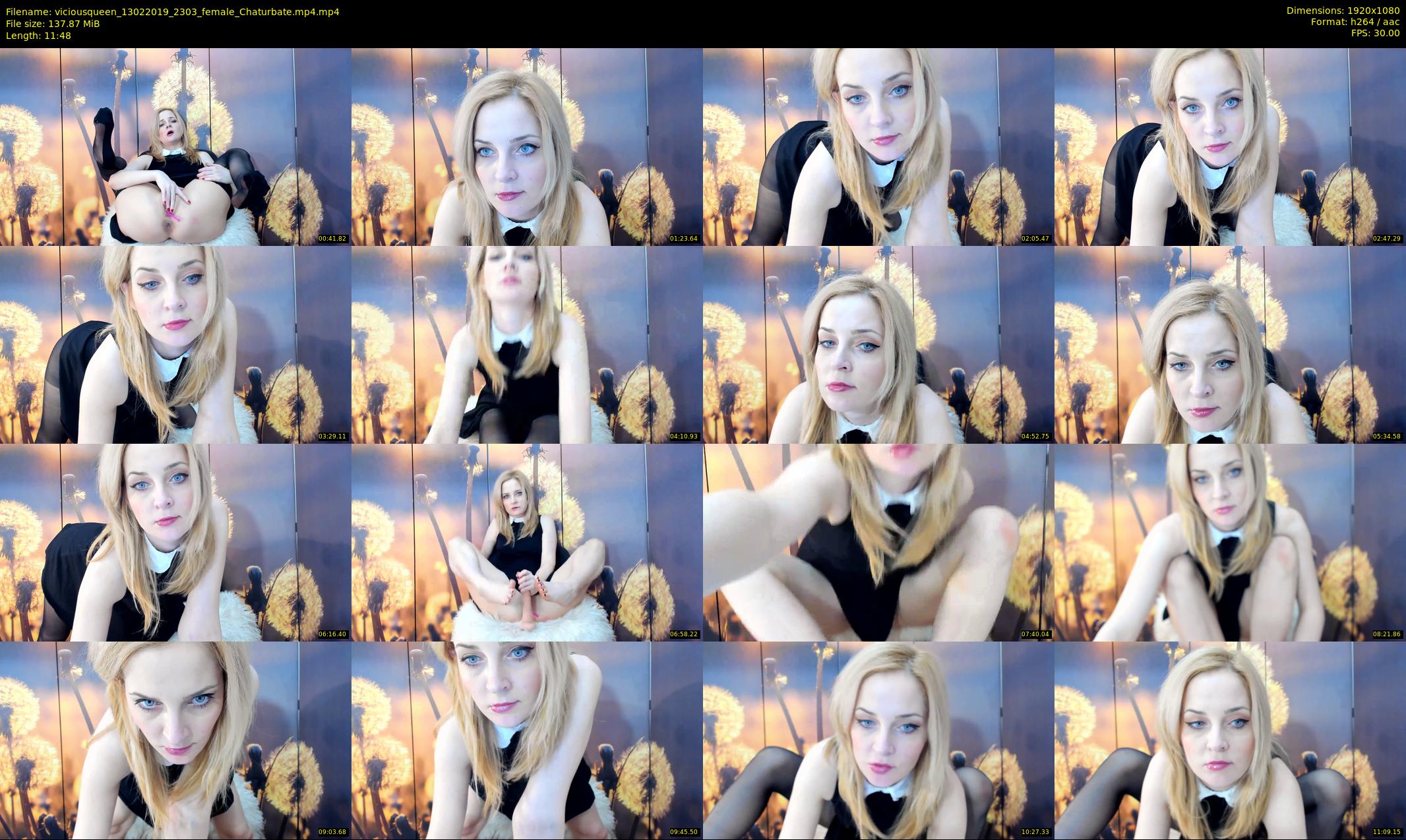 viciousqueen — 12 minute Chaturbate female cam show recording, 1080p, Feb 13, 2019