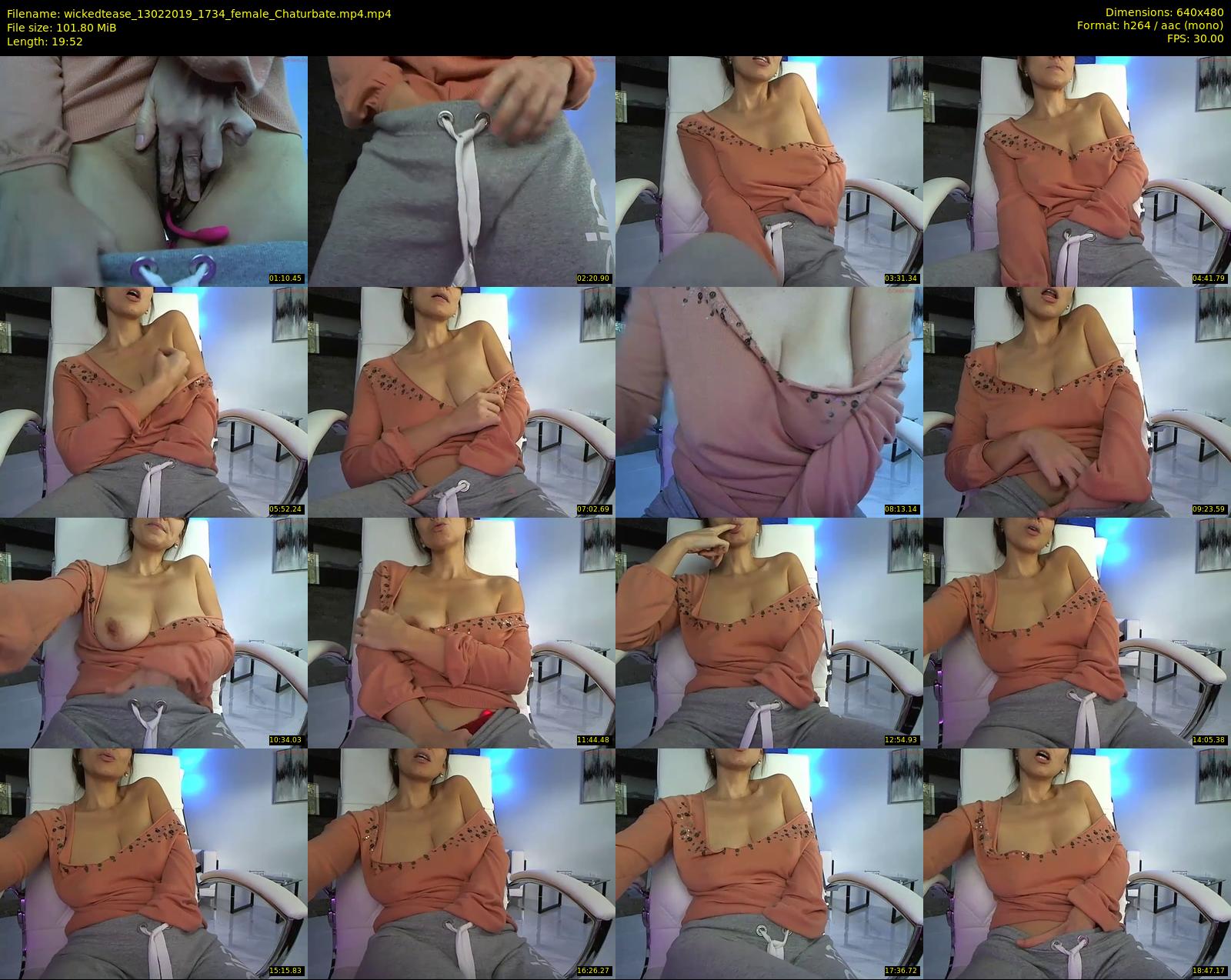 wickedtease — 20 minute Chaturbate female cam show recording, 480p, Feb 13, 2019