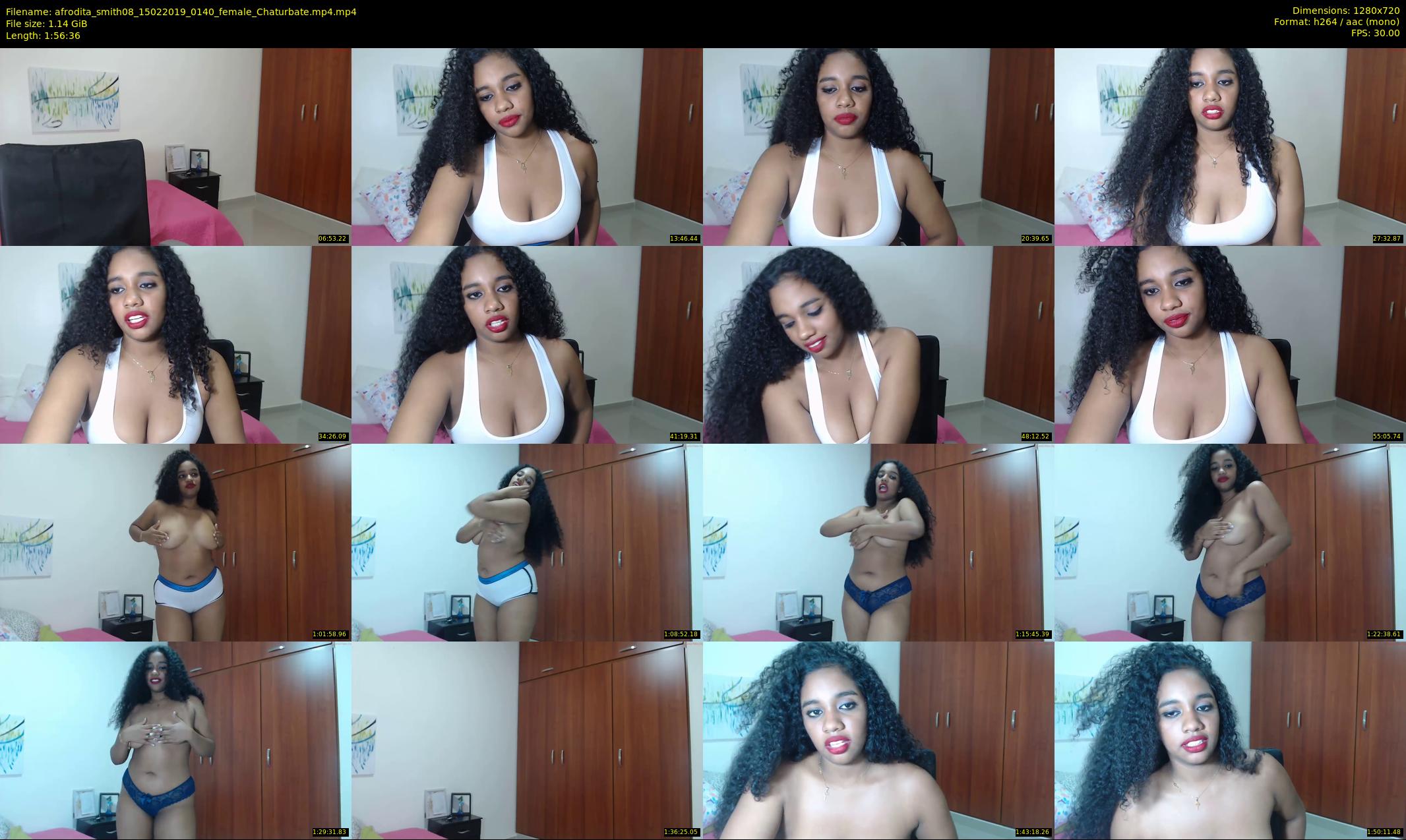 afrodita_smith08 — 117 minute Chaturbate female cam show recording, 720p, Feb 15, 2019