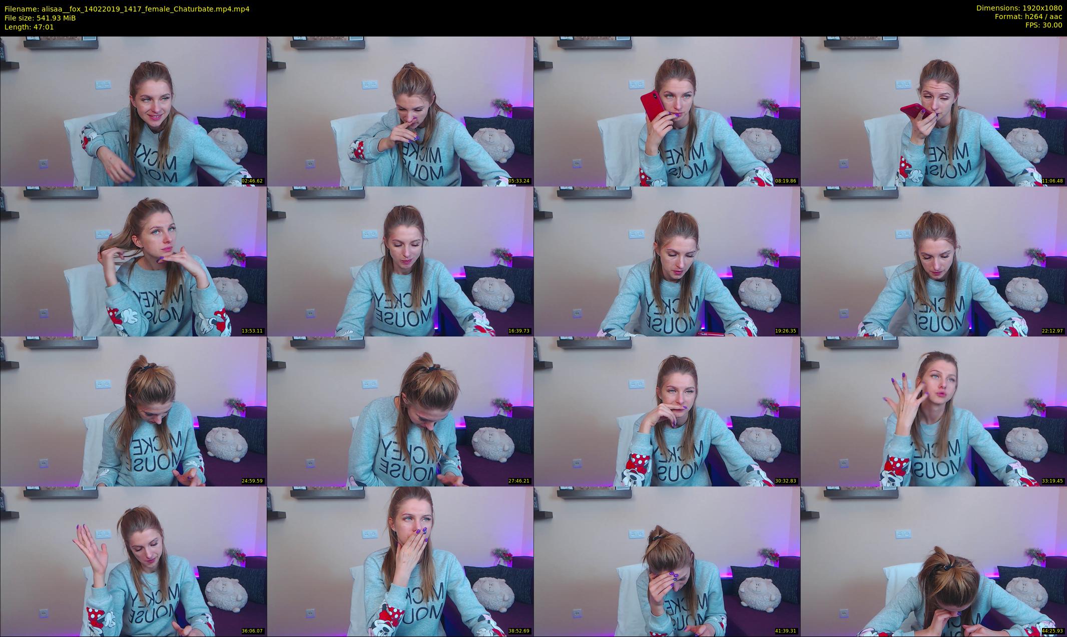 alisaa__fox — 48 minute Chaturbate female cam show recording, 1080p, Feb 14, 2019