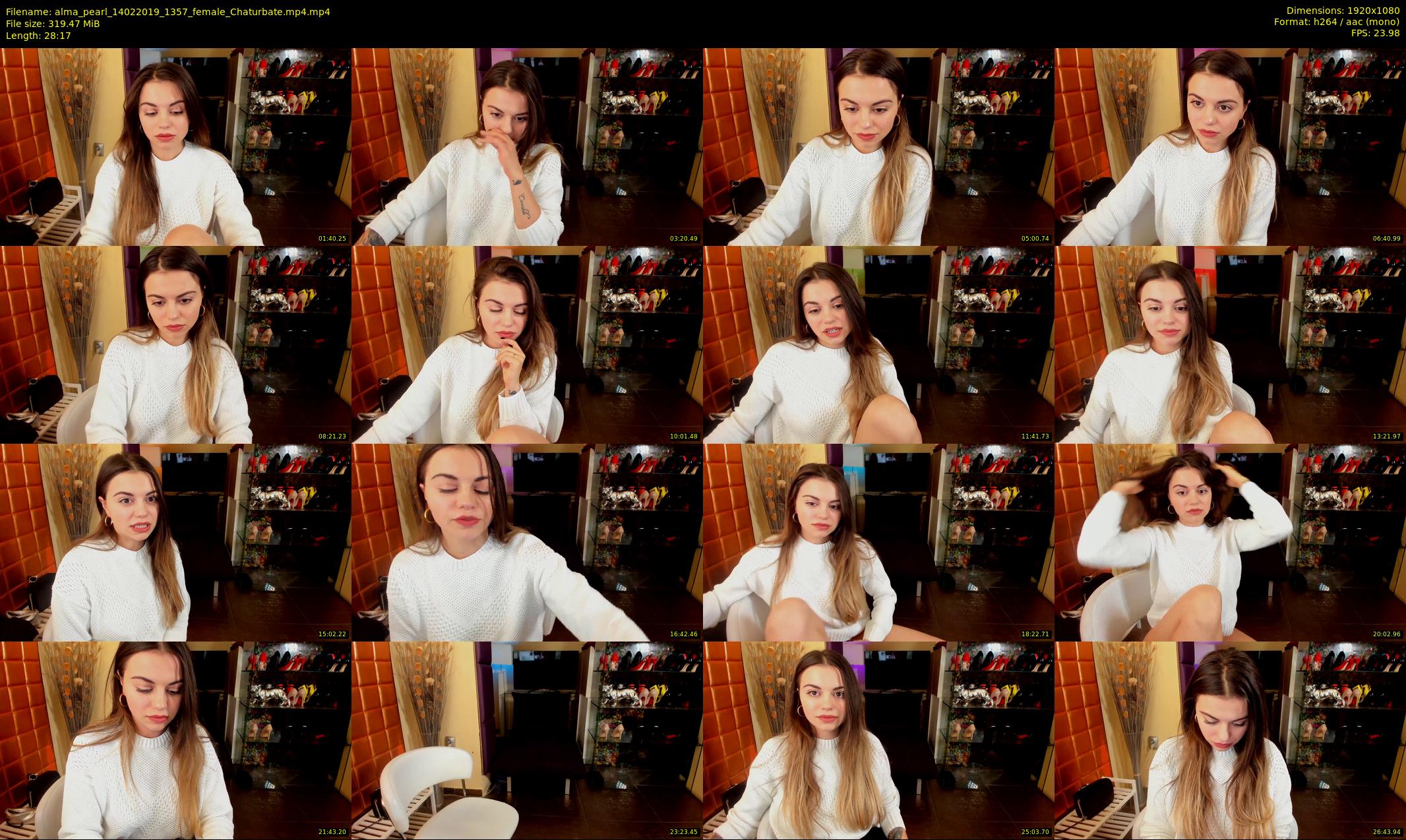 alma_pearl — 29 minute Chaturbate female cam show recording, 1080p, Feb 14, 2019