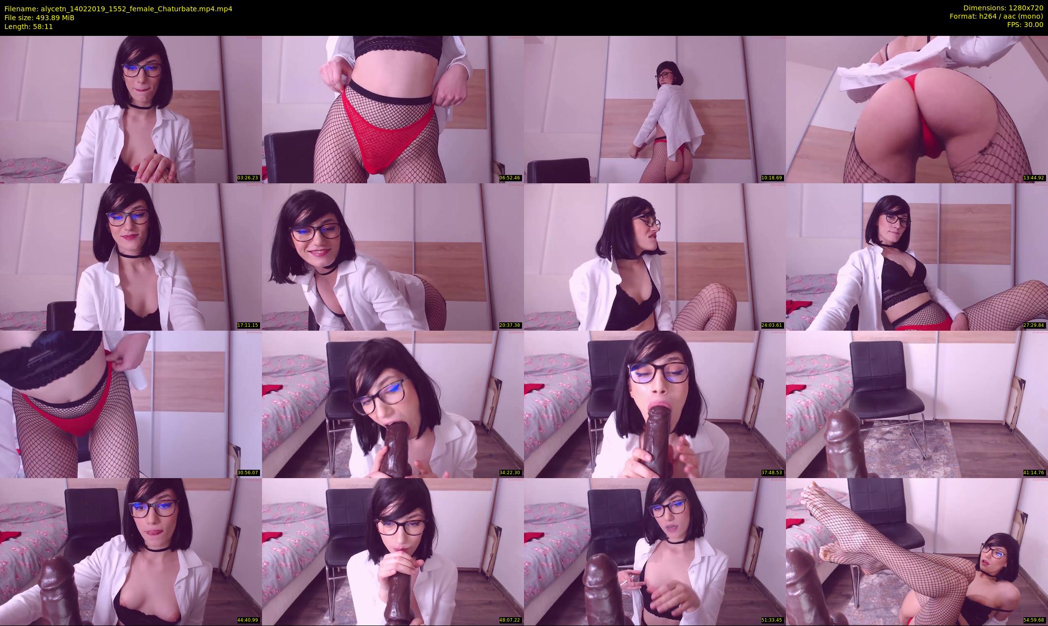 alycetn — 59 minute Chaturbate female cam show recording, 720p, Feb 14, 2019