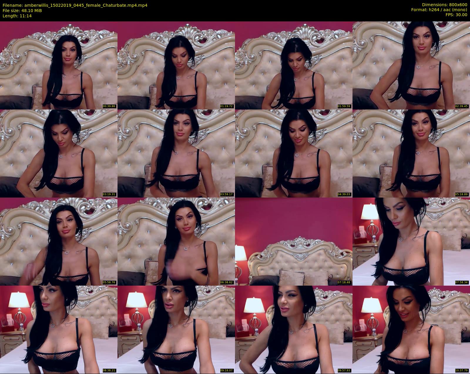 amberwillis — 12 minute Chaturbate female cam show recording, 480p, Feb 15, 2019