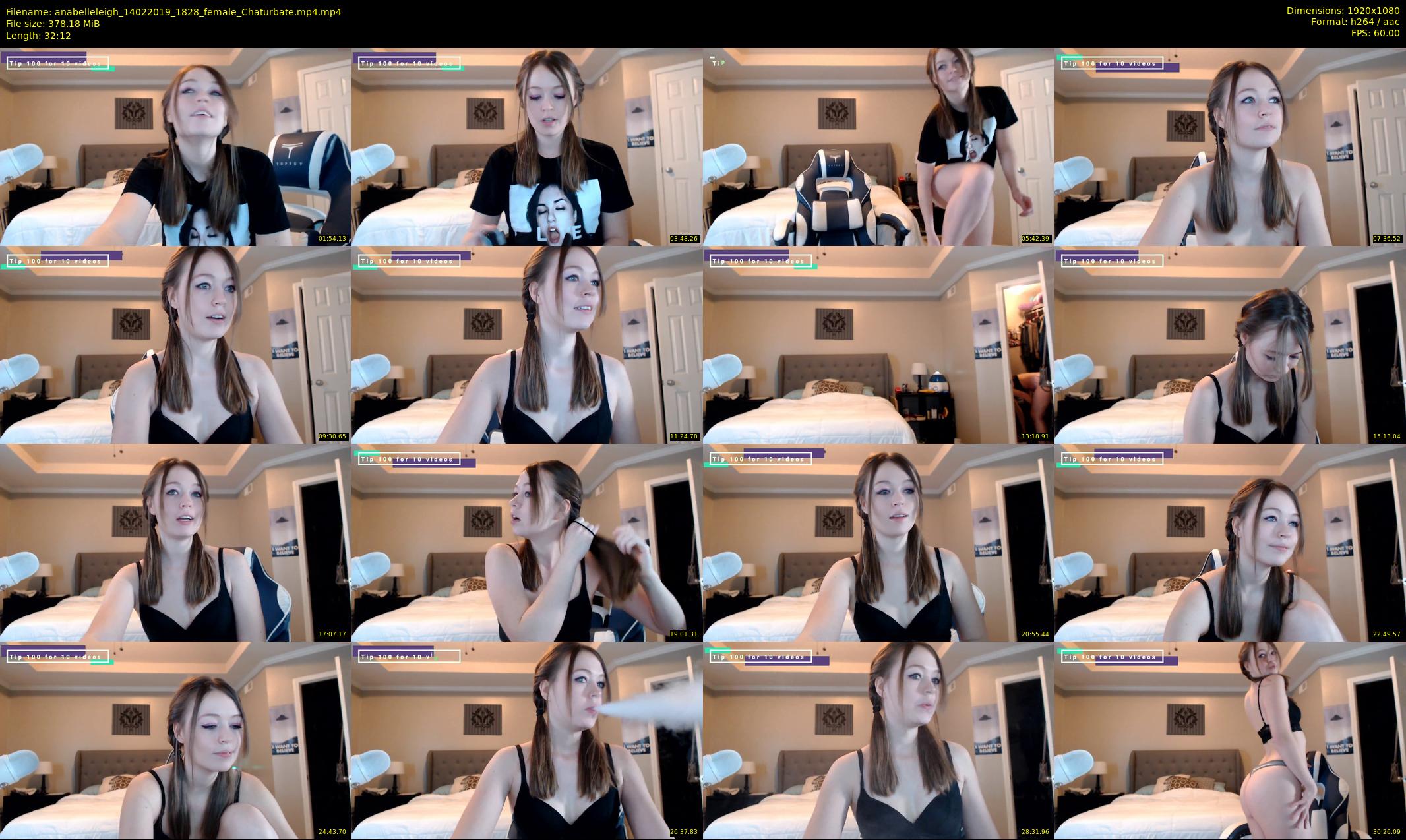 anabelleleigh — 33 minute Chaturbate female cam show recording, 1080p, Feb 14, 2019