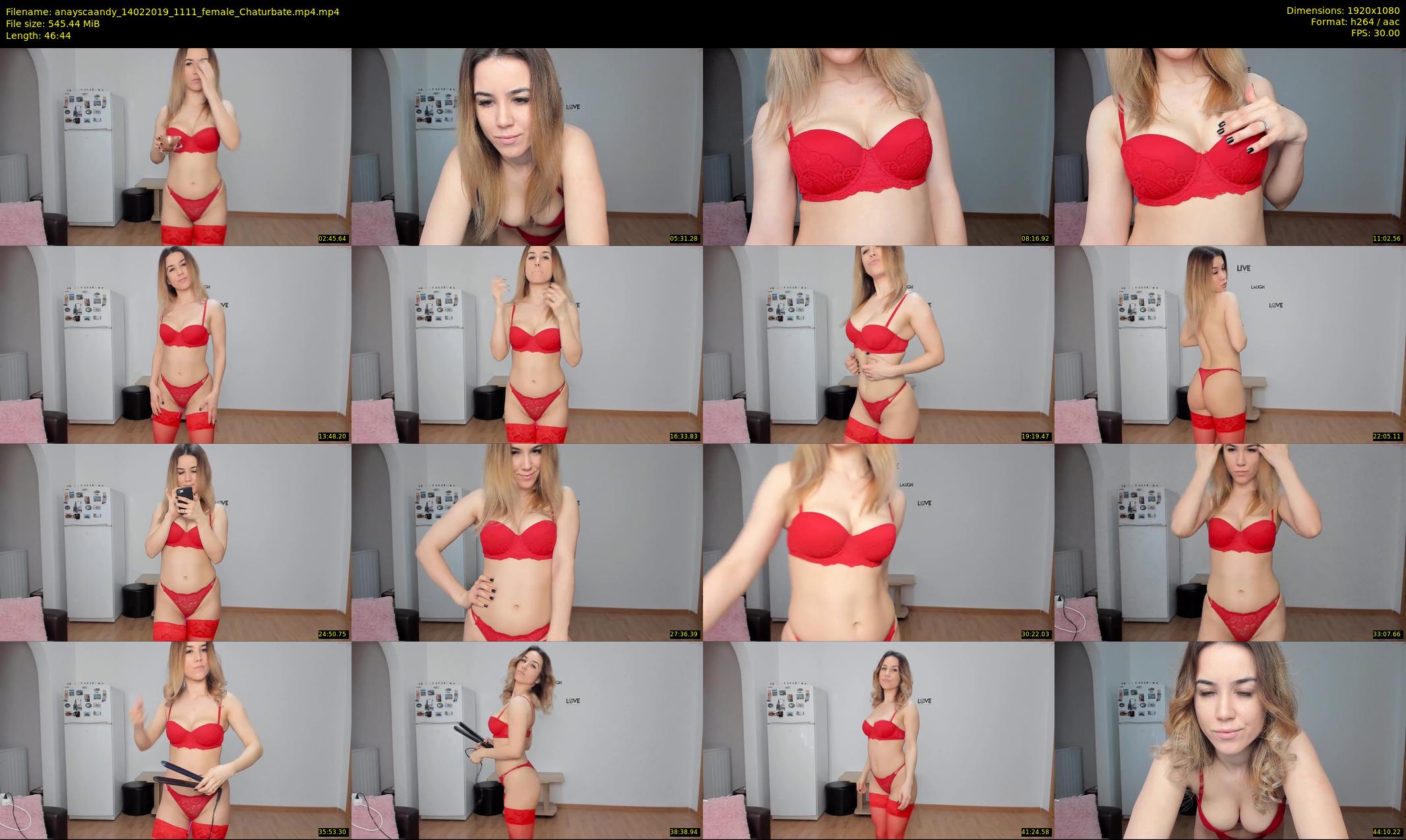 anayscaandy — 47 minute Chaturbate female cam show recording, 1080p, Feb 14, 2019