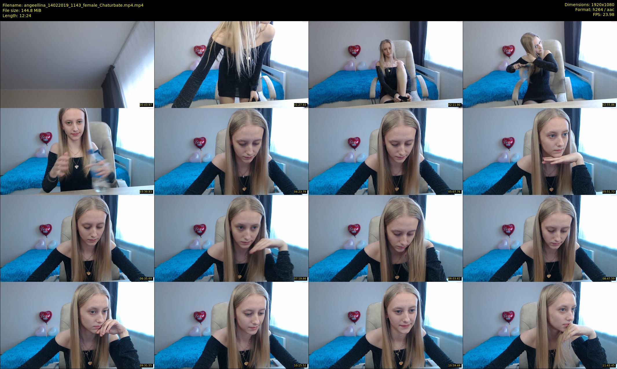 angeellina — 13 minute Chaturbate female cam show recording, 1080p, Feb 14, 2019