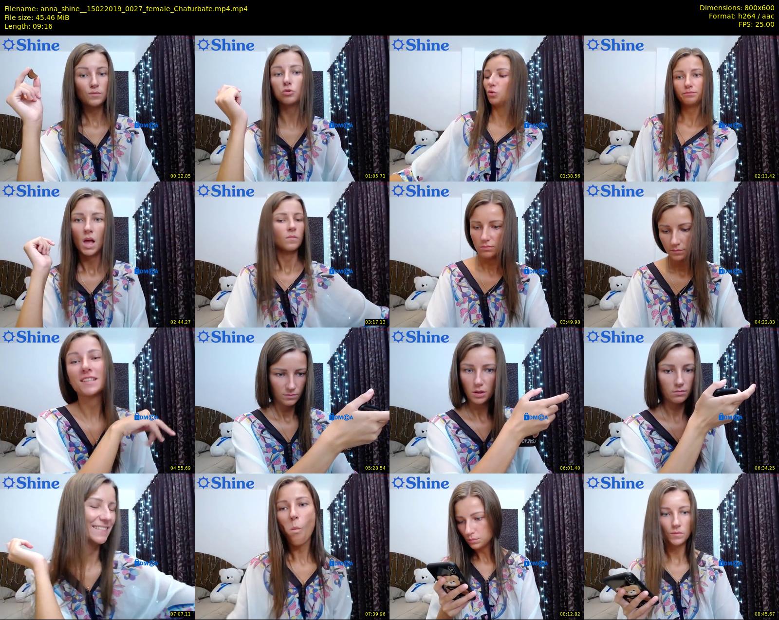 anna_shine_ — 10 minute Chaturbate female cam show recording, 480p, Feb 15, 2019