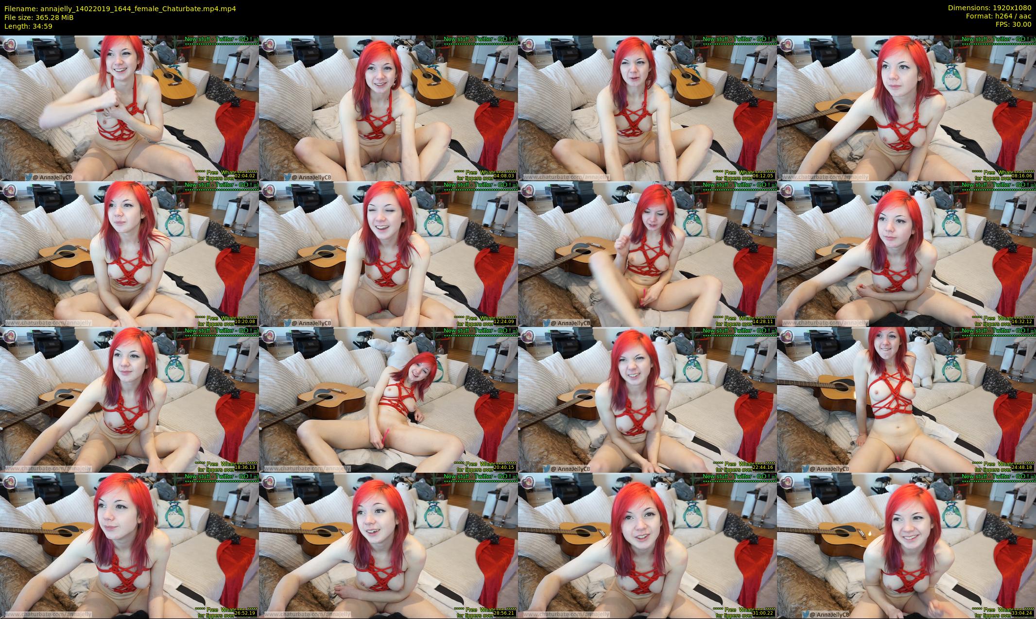 annajelly — 35 minute Chaturbate couple cam show recording, 1080p, Feb 14, 2019