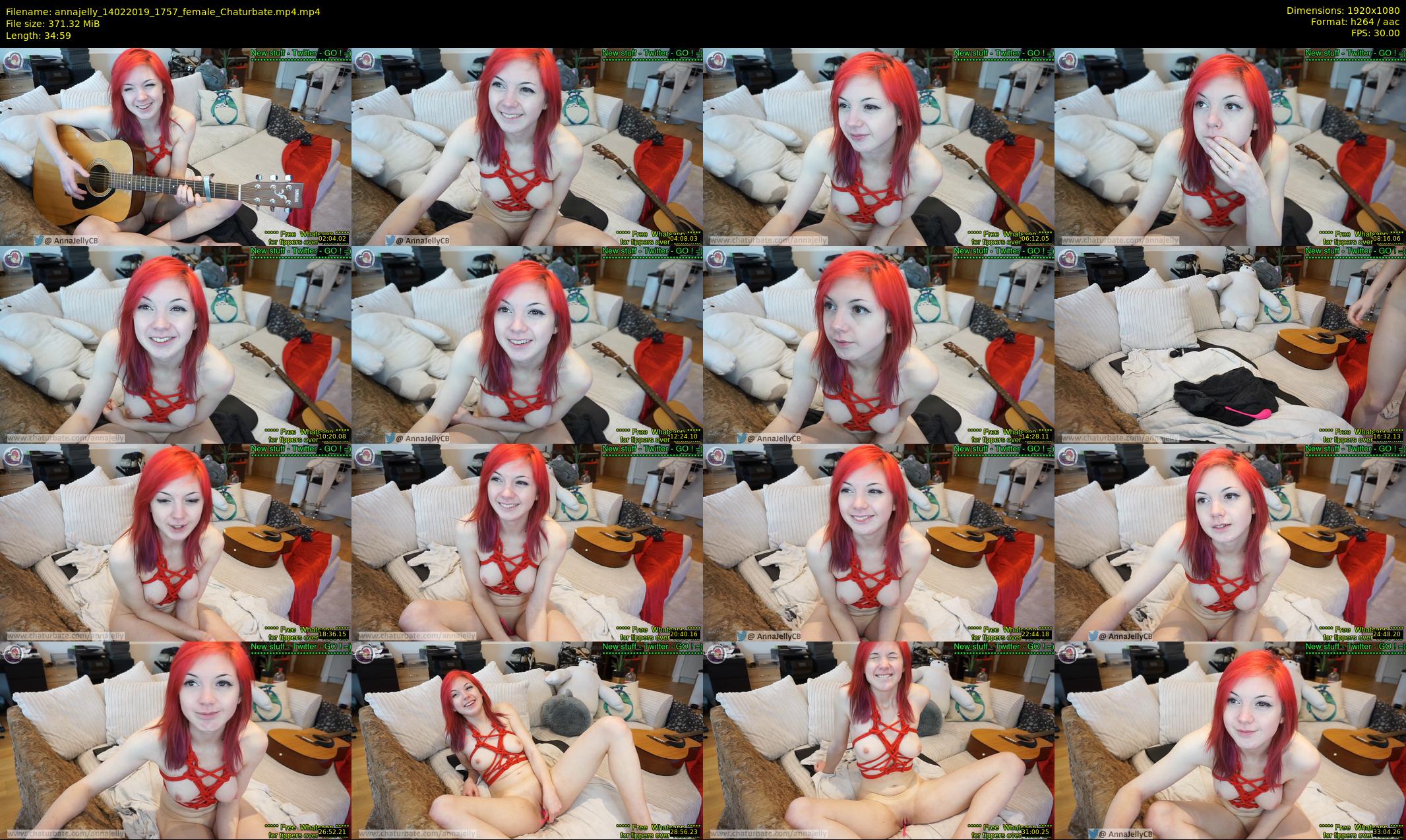 annajelly — 35 minute Chaturbate couple cam show recording, 1080p, Feb 14, 2019