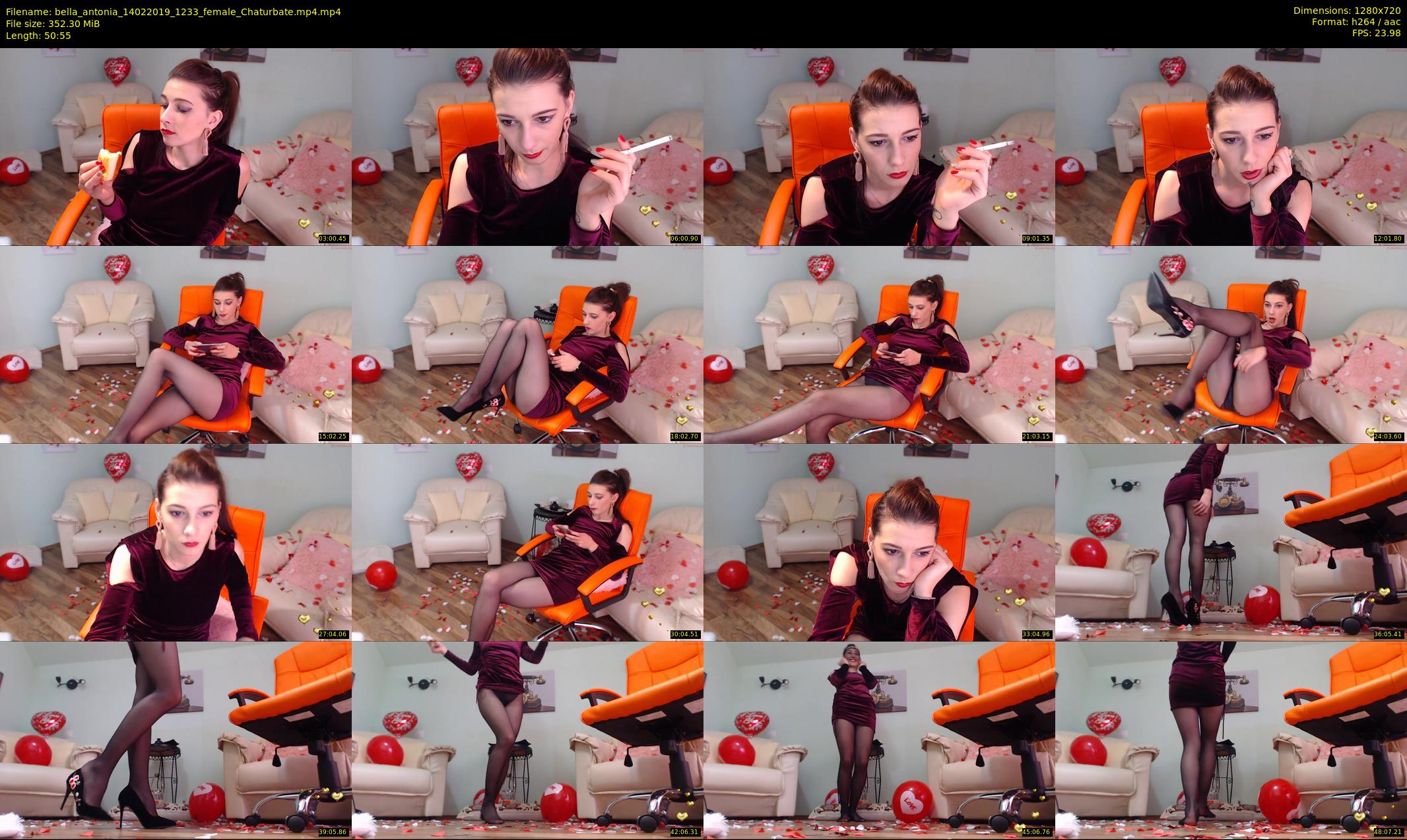 bella_antonia — 51 minute Chaturbate female cam show recording, 720p, Feb 14, 2019