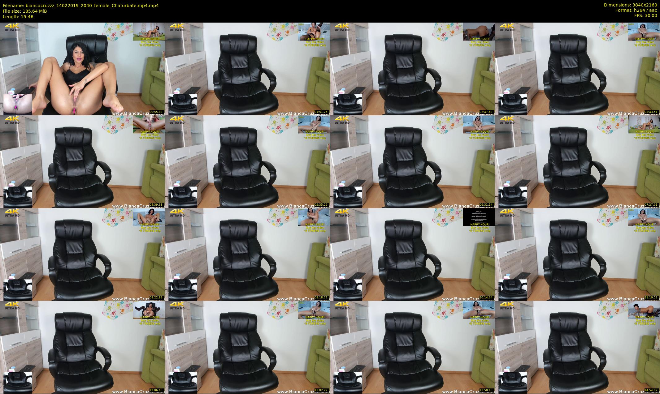 biancacruzzz — 16 minute Chaturbate female cam show recording, 4K, Feb 14, 2019
