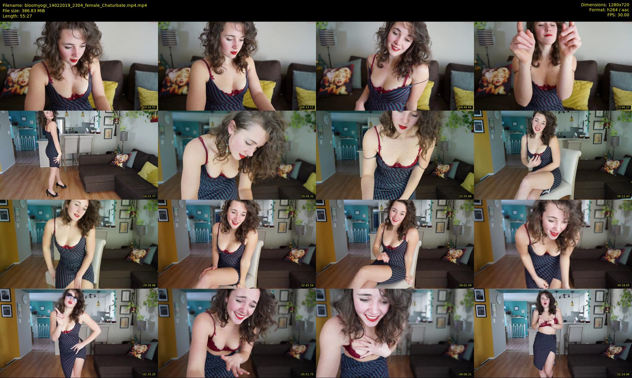 bloomyogi — 56 minute Chaturbate female cam show recording, 720p, Feb 14, 2019