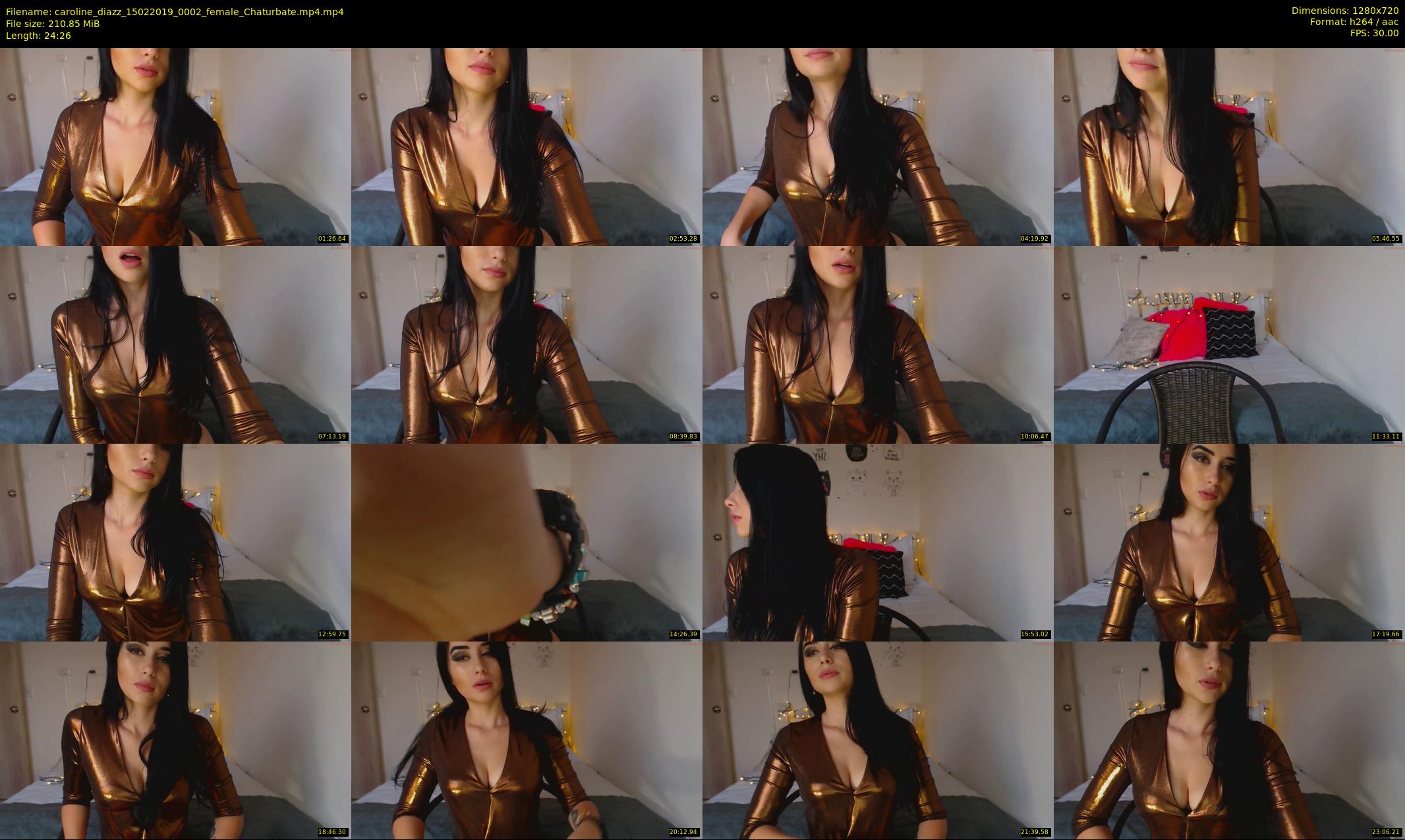 caroline_diazz — 25 minute Chaturbate female cam show recording, 720p, Feb 15, 2019