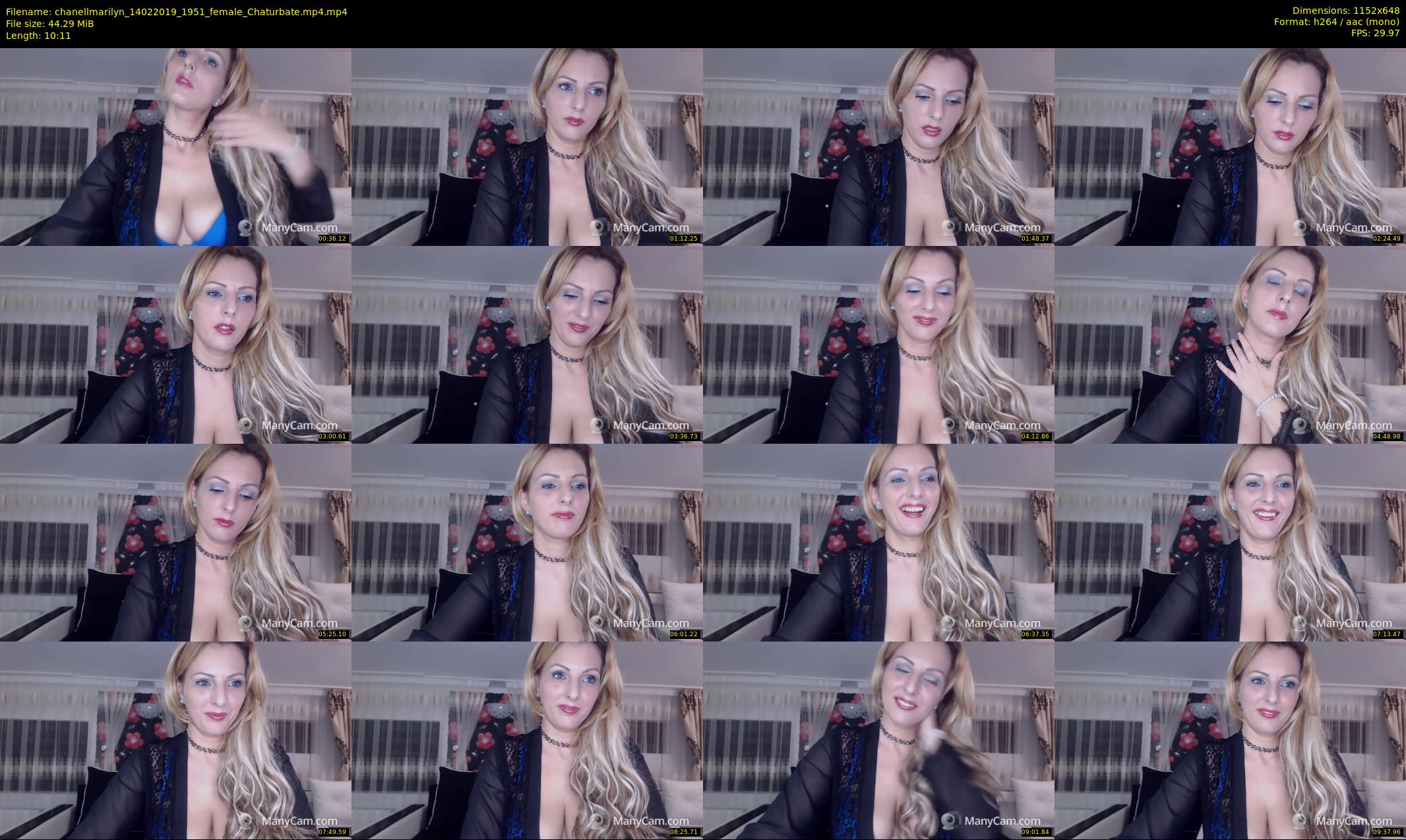 chanellmarilyn — 11 minute Chaturbate female cam show recording, 480p, Feb 14, 2019
