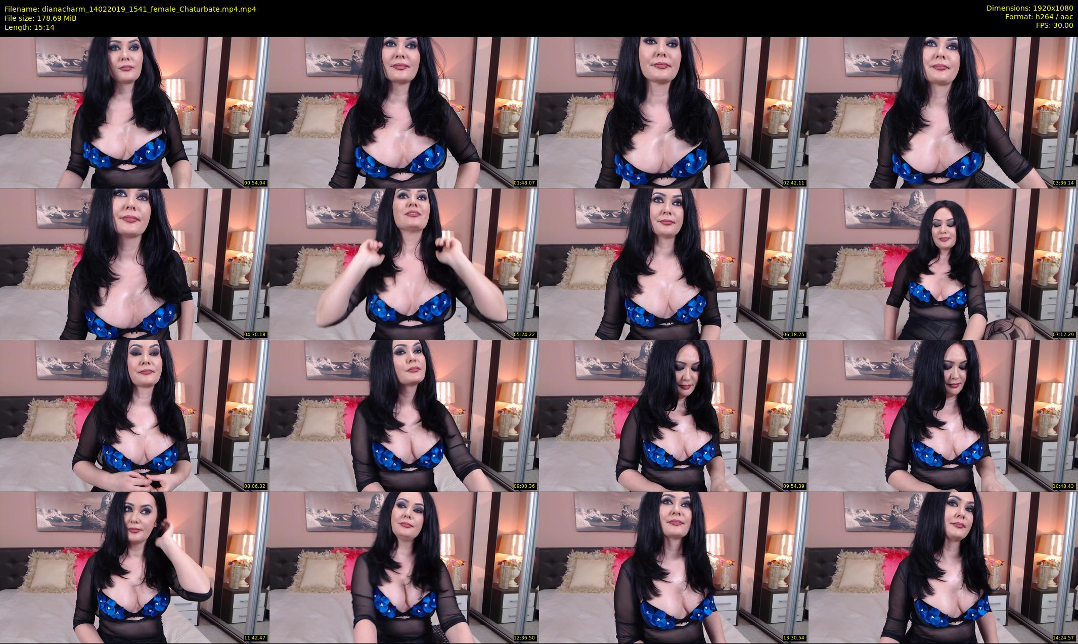 dianacharm — 16 minute Chaturbate female cam show recording, 1080p, Feb 14, 2019