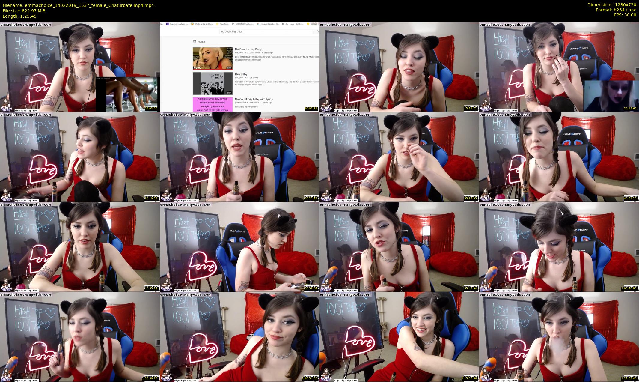 emmachoice — 86 minute Chaturbate female cam show recording, 720p, Feb 14, 2019