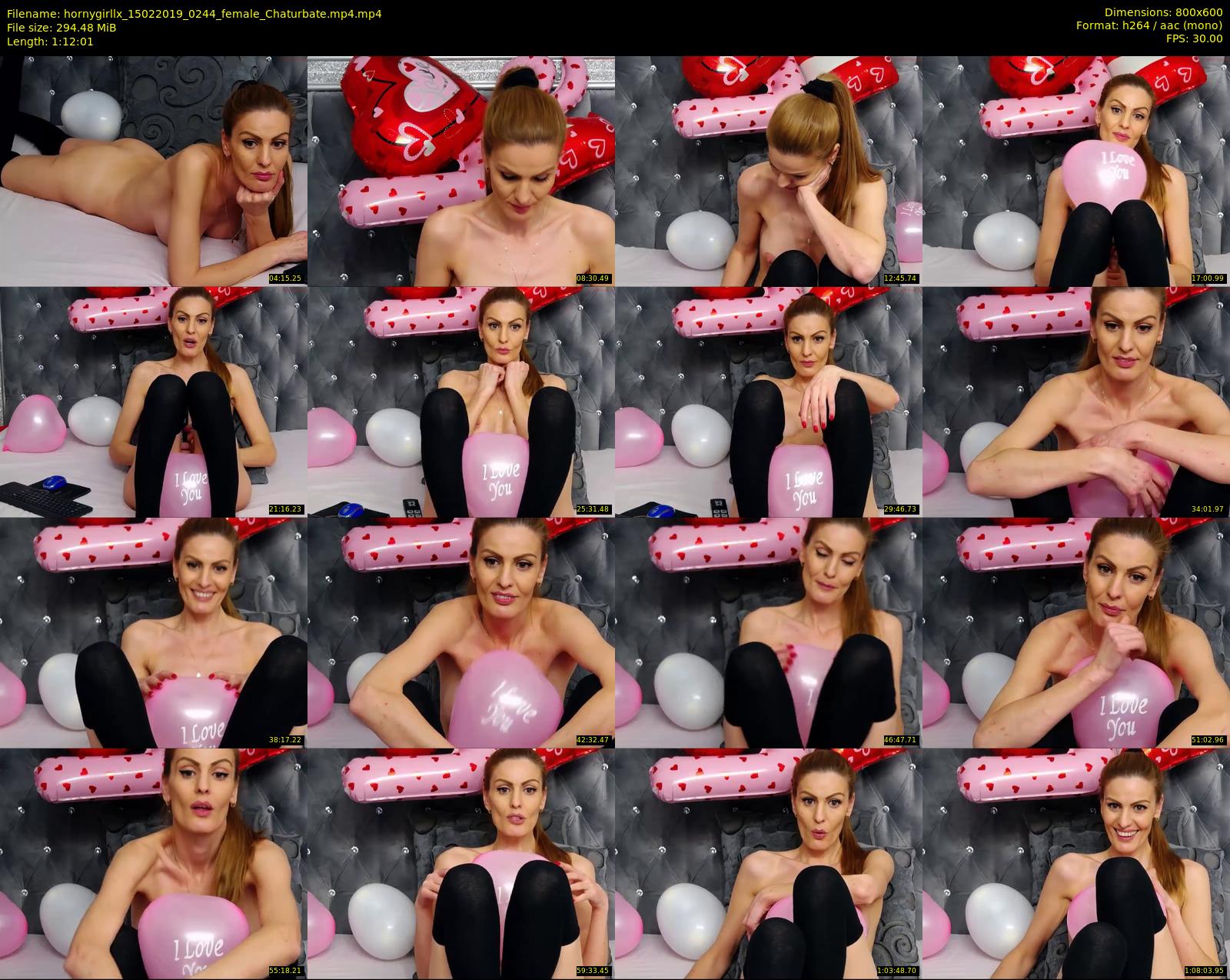 hornygirllx — 73 minute Chaturbate female cam show recording, 480p, Feb 15, 2019