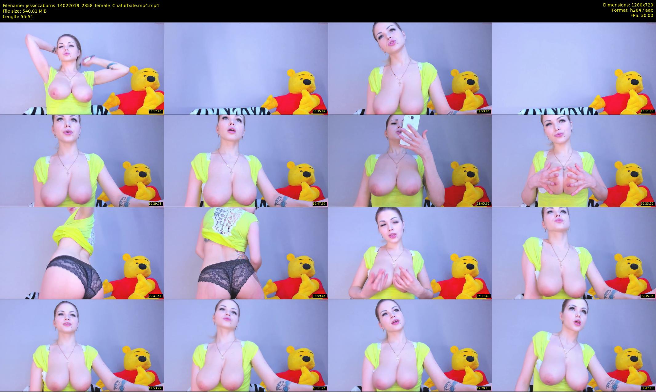 jessiccaburns — 56 minute Chaturbate female cam show recording, 720p, Feb 14, 2019