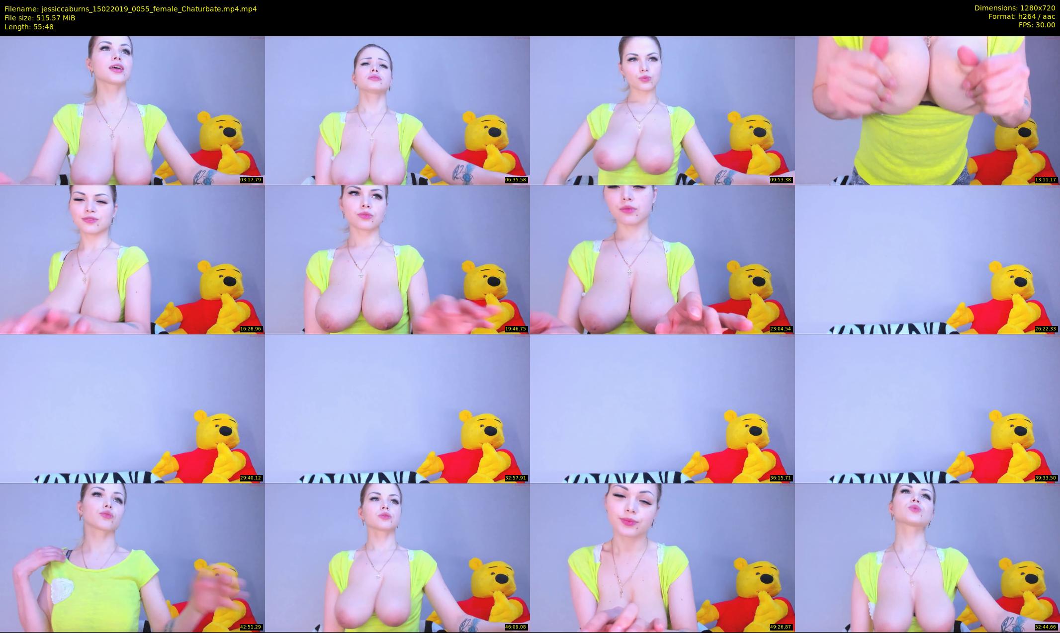 jessiccaburns — 56 minute Chaturbate female cam show recording, 720p, Feb 15, 2019