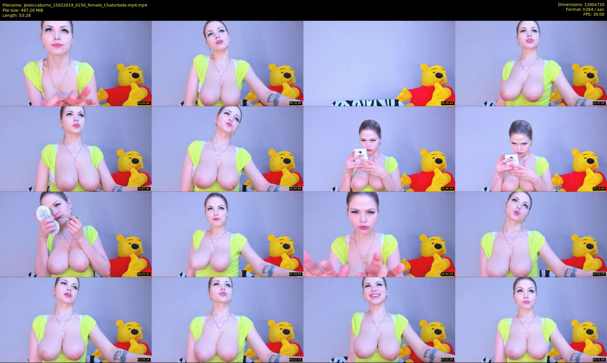 jessiccaburns — 54 minute Chaturbate female cam show recording, 720p, Feb 15, 2019