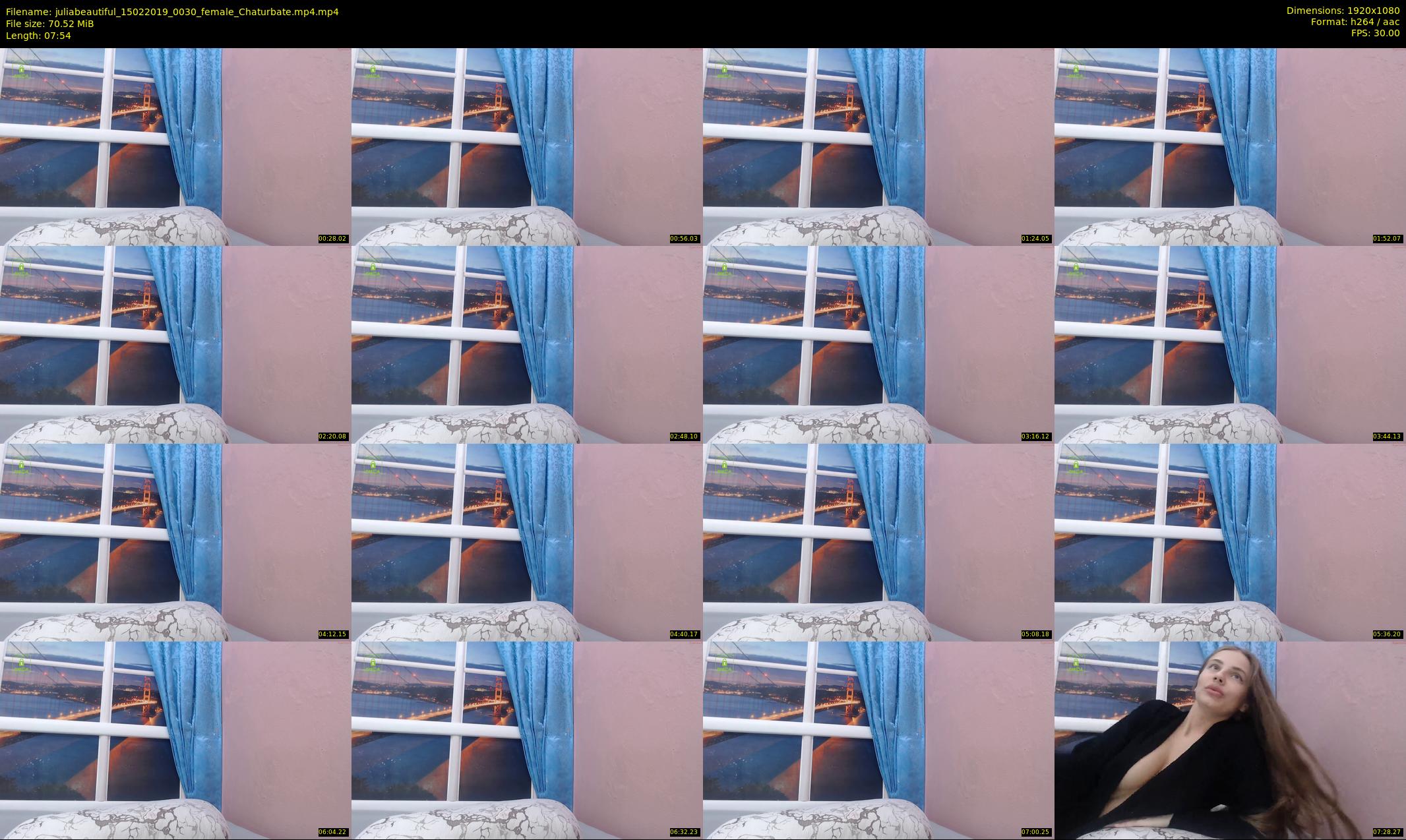 juliabeautiful — 8 minute Chaturbate female cam show recording, 1080p, Feb 15, 2019
