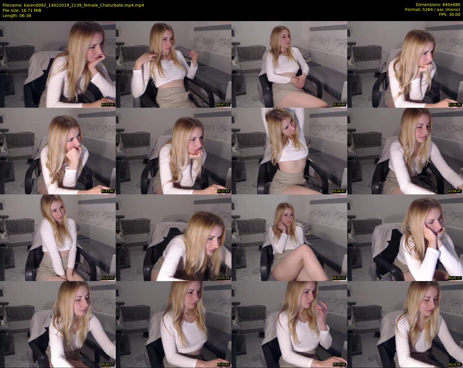 karen0092 — 7 minute Chaturbate female cam show recording, 480p, Feb 14, 2019