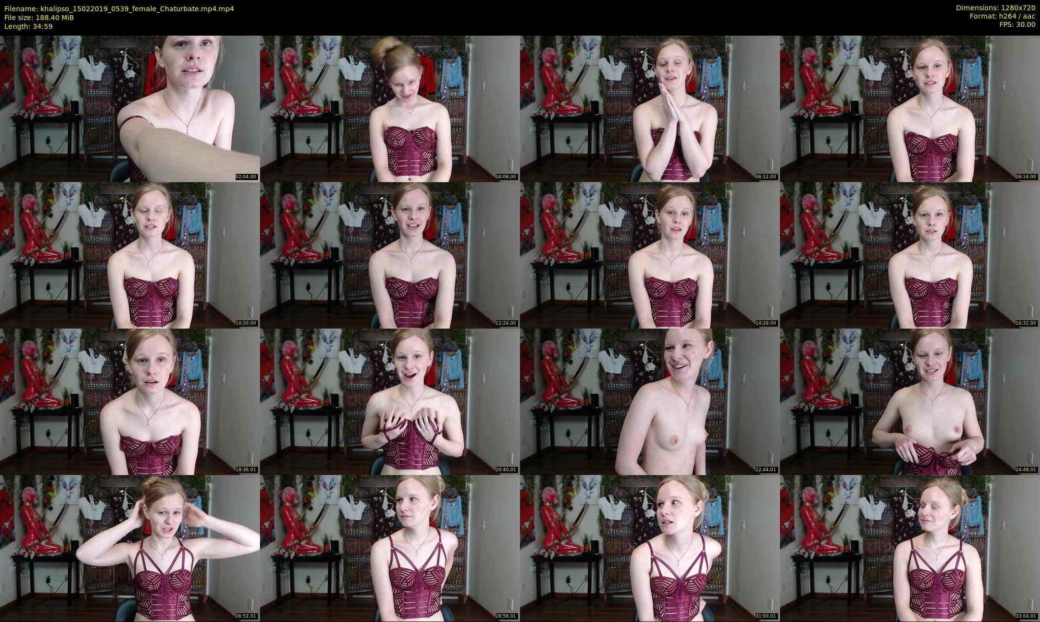 khalipso — 35 minute Chaturbate female cam show recording, 720p, Feb 15, 2019