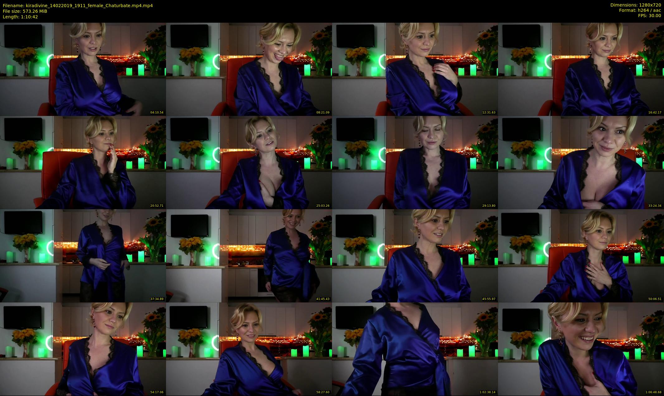 kiradivine — 71 minute Chaturbate female cam show recording, 720p, Feb 14, 2019