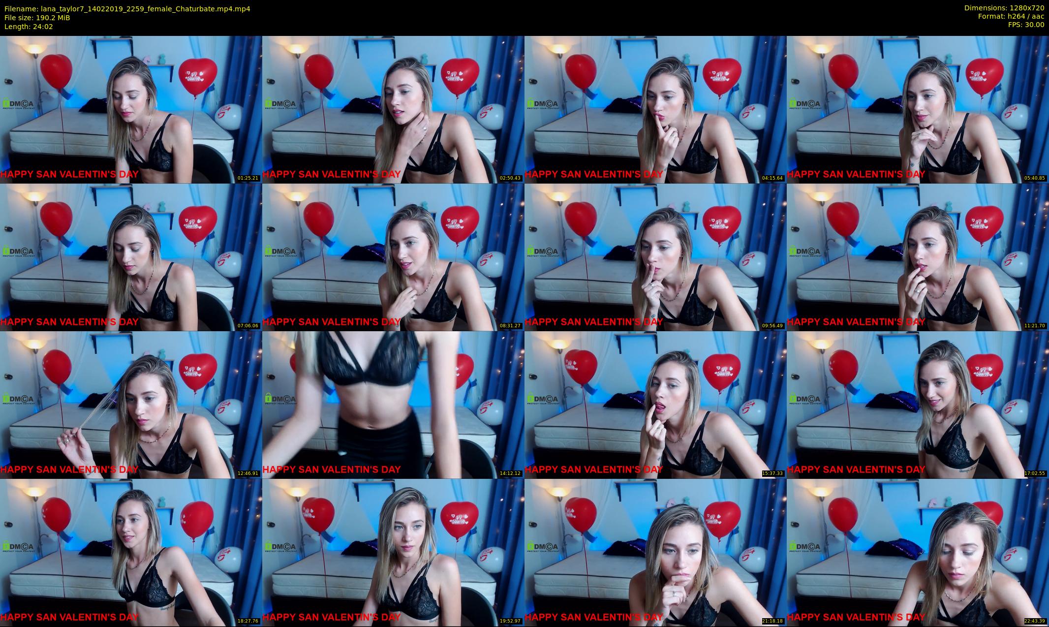 lana_taylor7 — 25 minute Chaturbate female cam show recording, 720p, Feb 14, 2019
