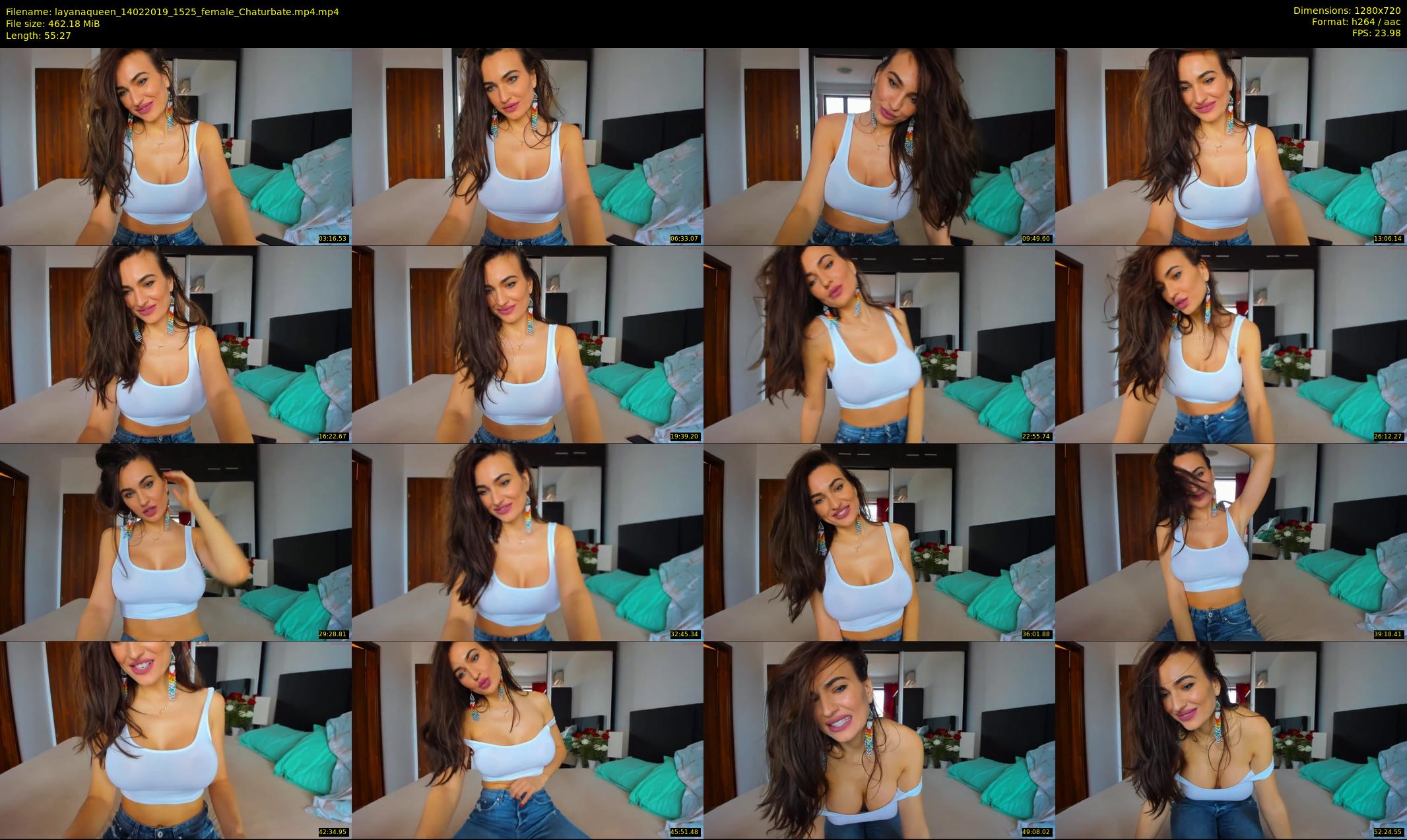 layanaqueen — 56 minute Chaturbate female cam show recording, 720p, Feb 14, 2019