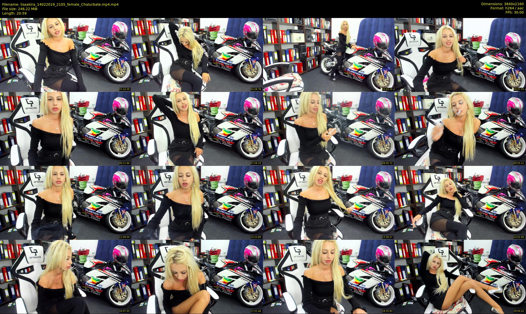 lisaakira — 21 minute Chaturbate female cam show recording, 4K, Feb 14, 2019