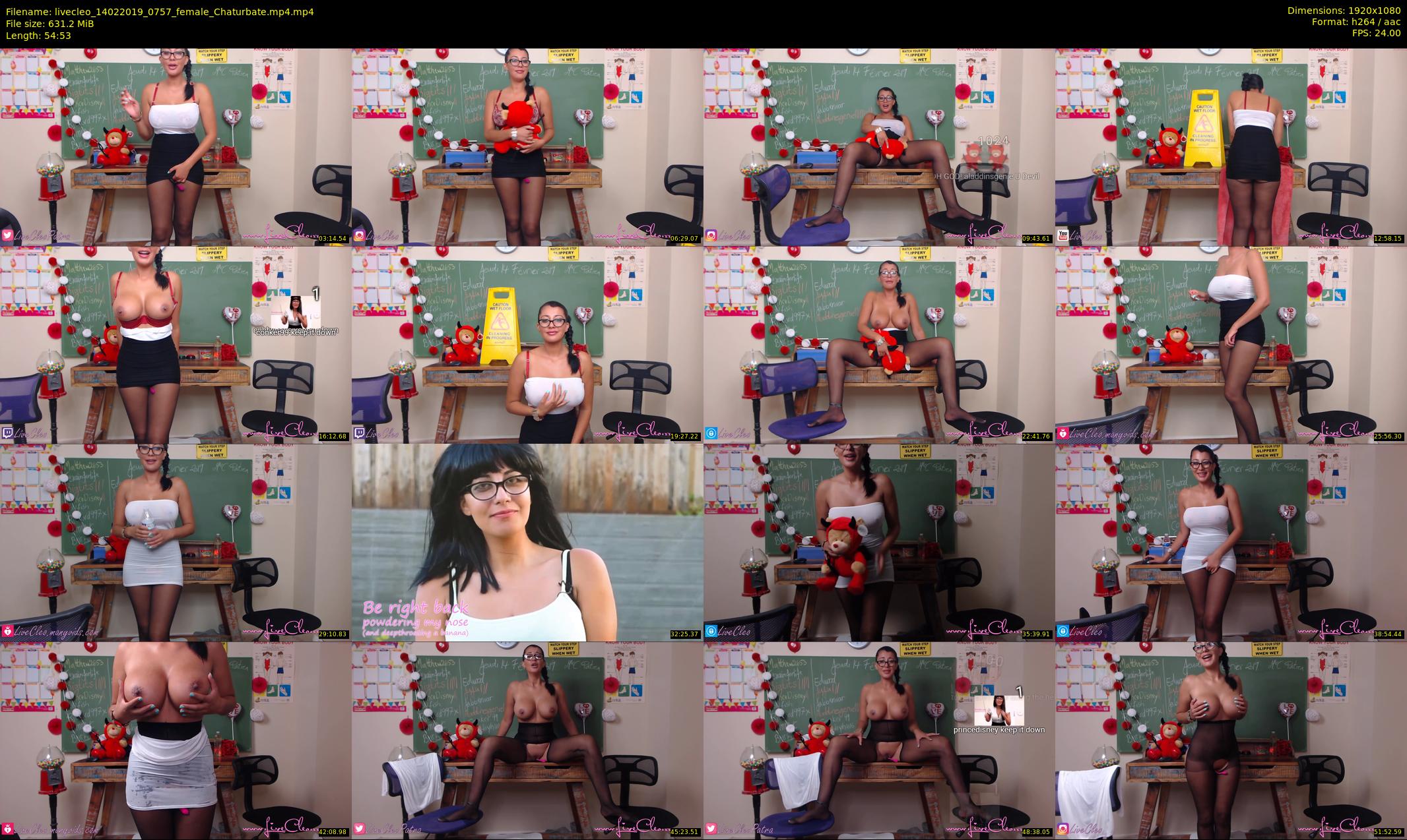 livecleo — 55 minute Chaturbate female cam show recording, 1080p, Feb 14, 2019