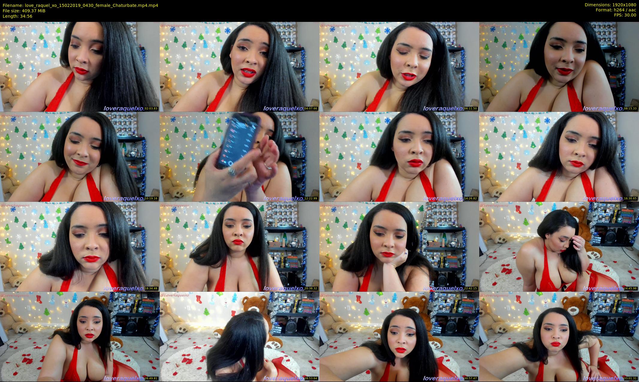 love_raquel_xo — 35 minute Chaturbate female cam show recording, 1080p, Feb 15, 2019