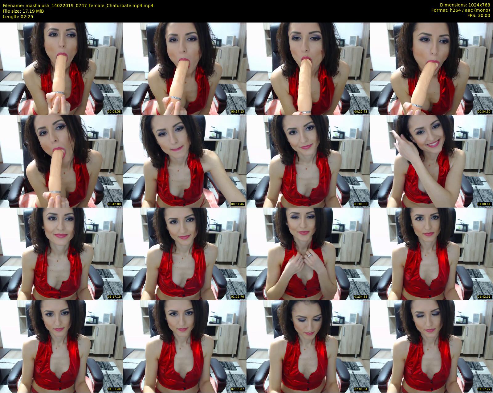 mashalush — 3 minute Chaturbate female cam show recording, 720p, Feb 14, 2019