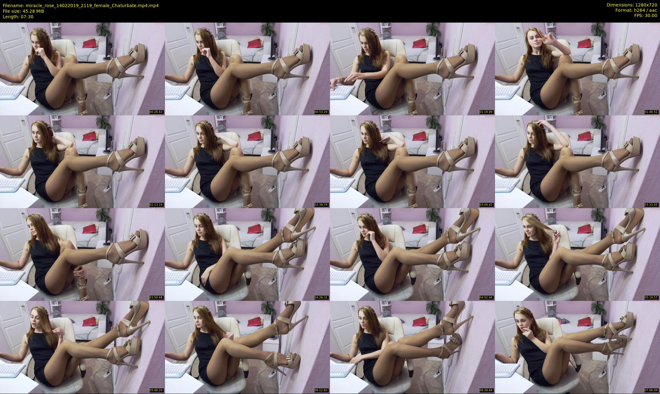miracle_rose — 8 minute Chaturbate female cam show recording, 720p, Feb 14, 2019
