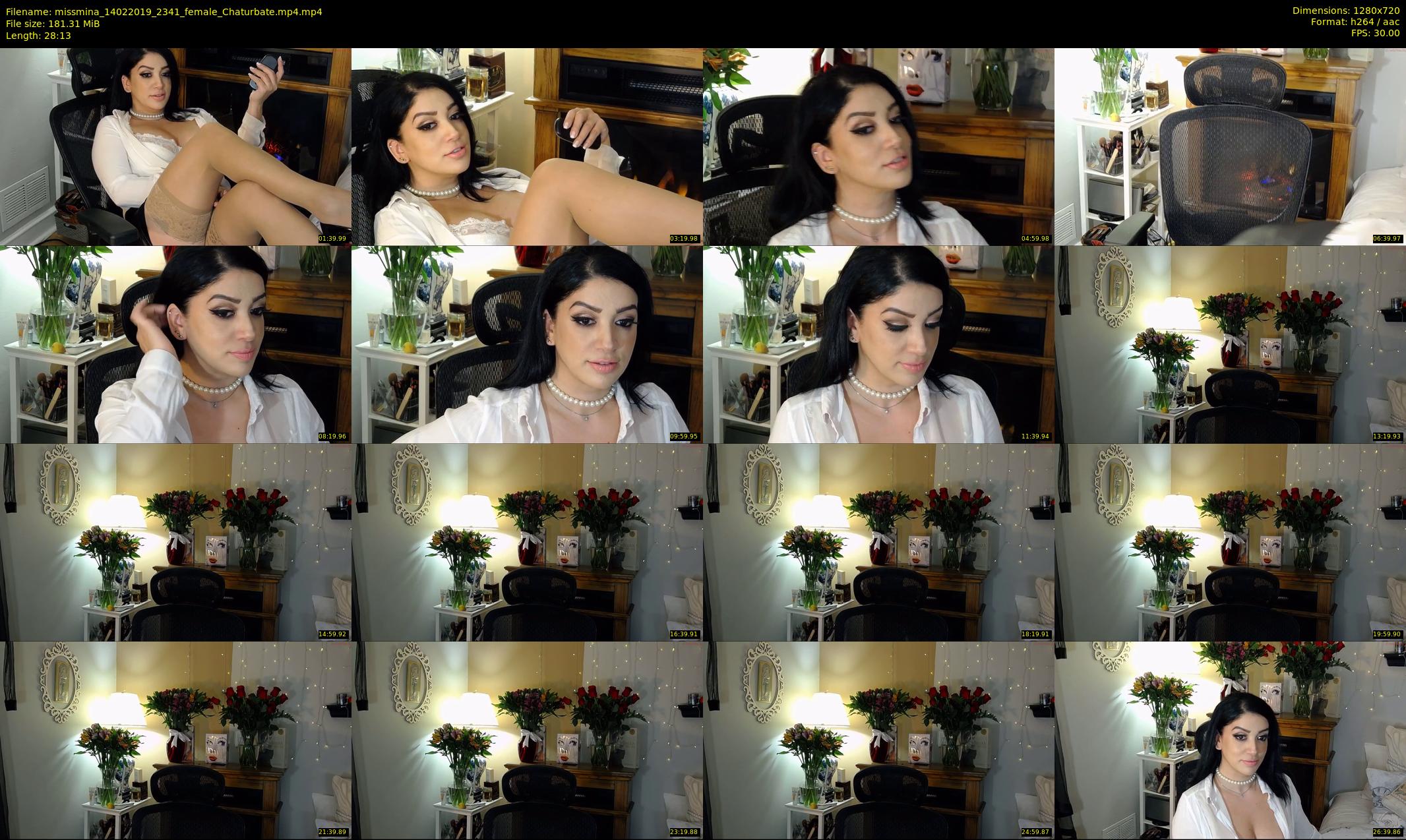 missmina — 29 minute Chaturbate female cam show recording, 720p, Feb 14, 2019