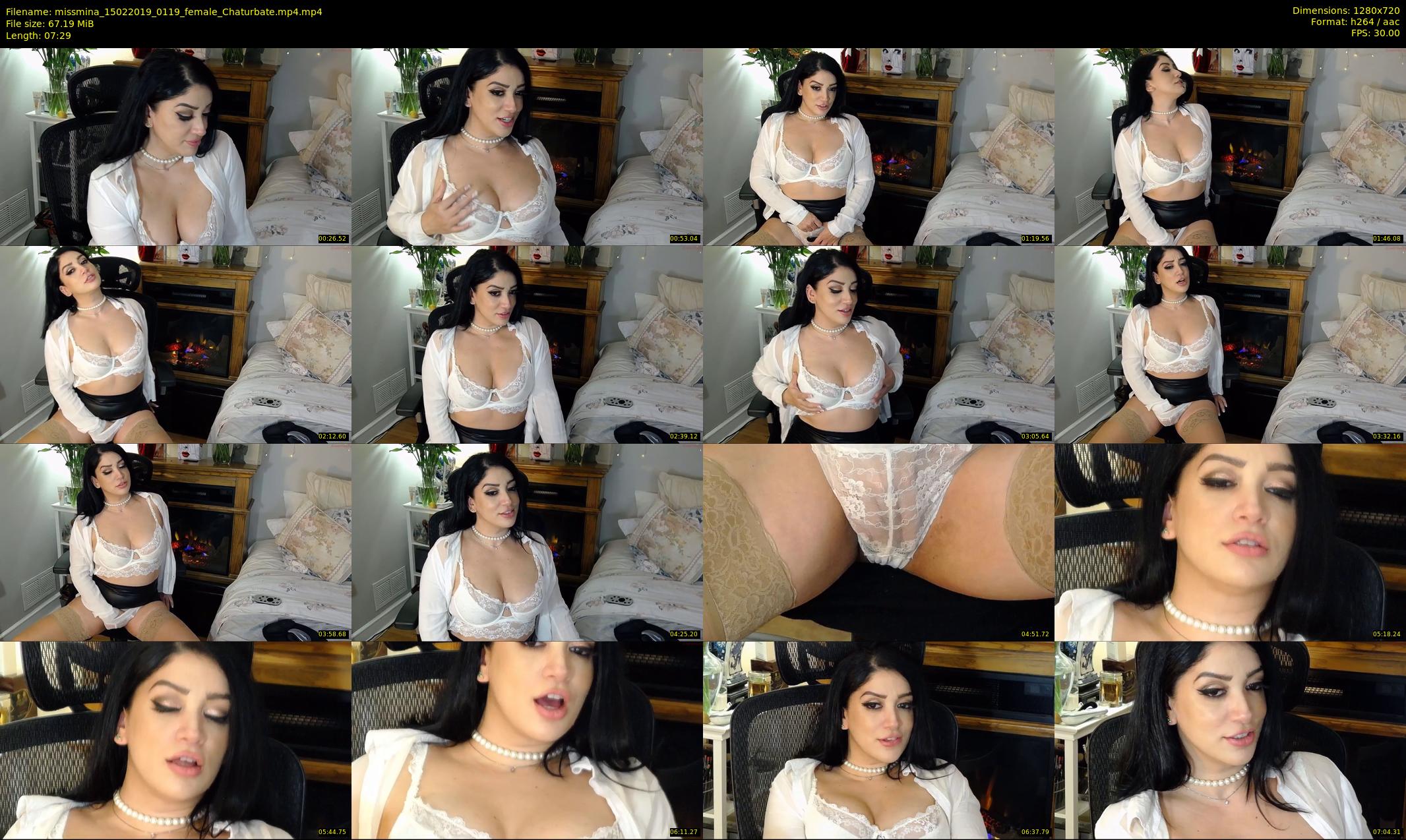 missmina — 8 minute Chaturbate female cam show recording, 720p, Feb 15, 2019