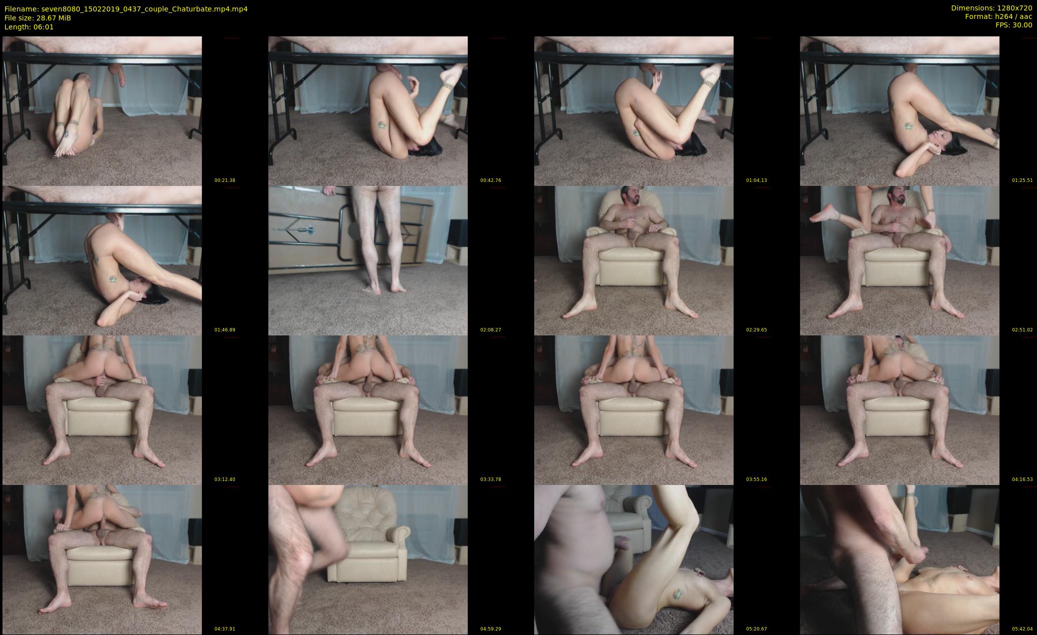 seven8080 — 7 minute Chaturbate couple cam show recording, 720p, Feb 15, 2019