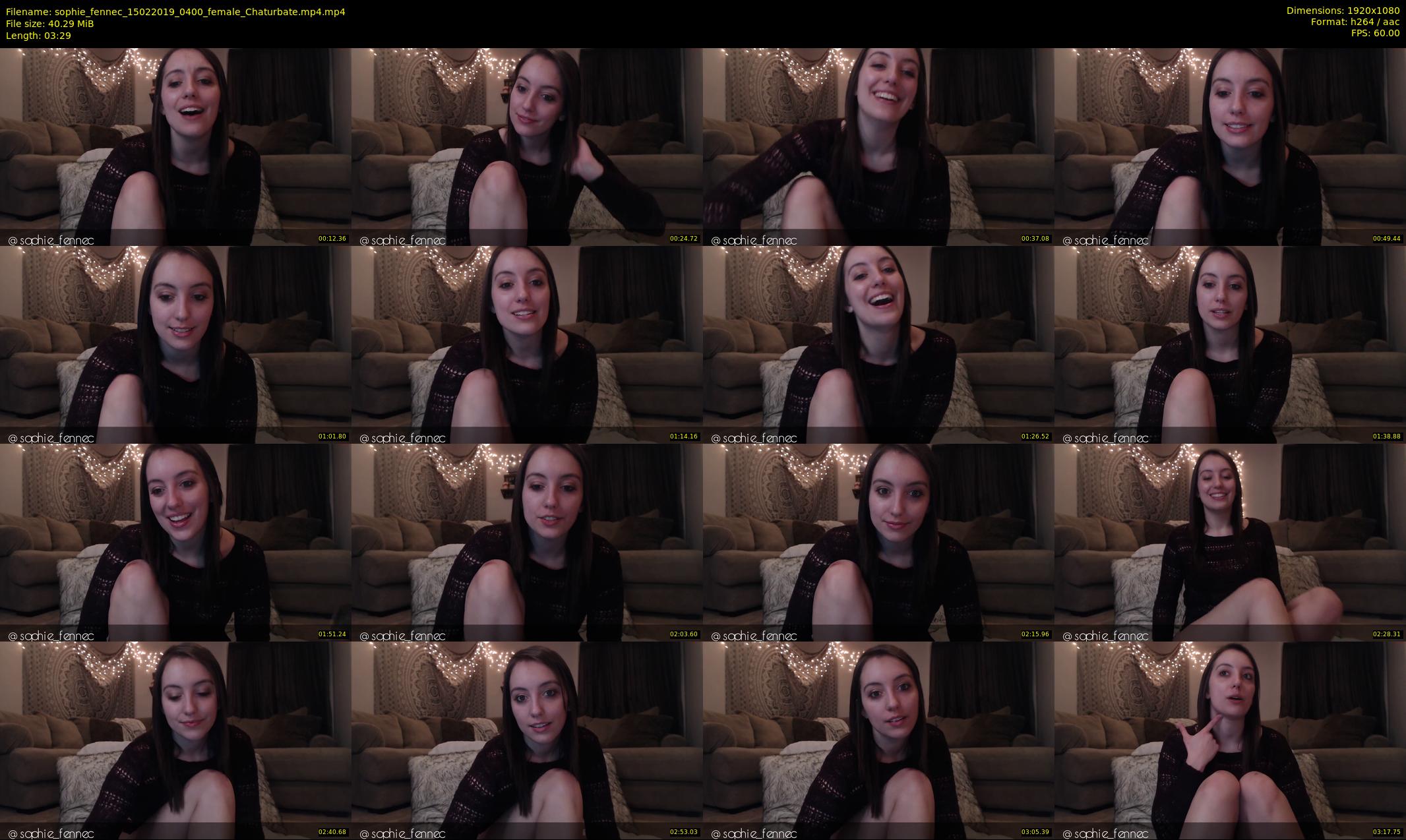 sophie_fennec — 4 minute Chaturbate female cam show recording, 1080p, Feb 15, 2019