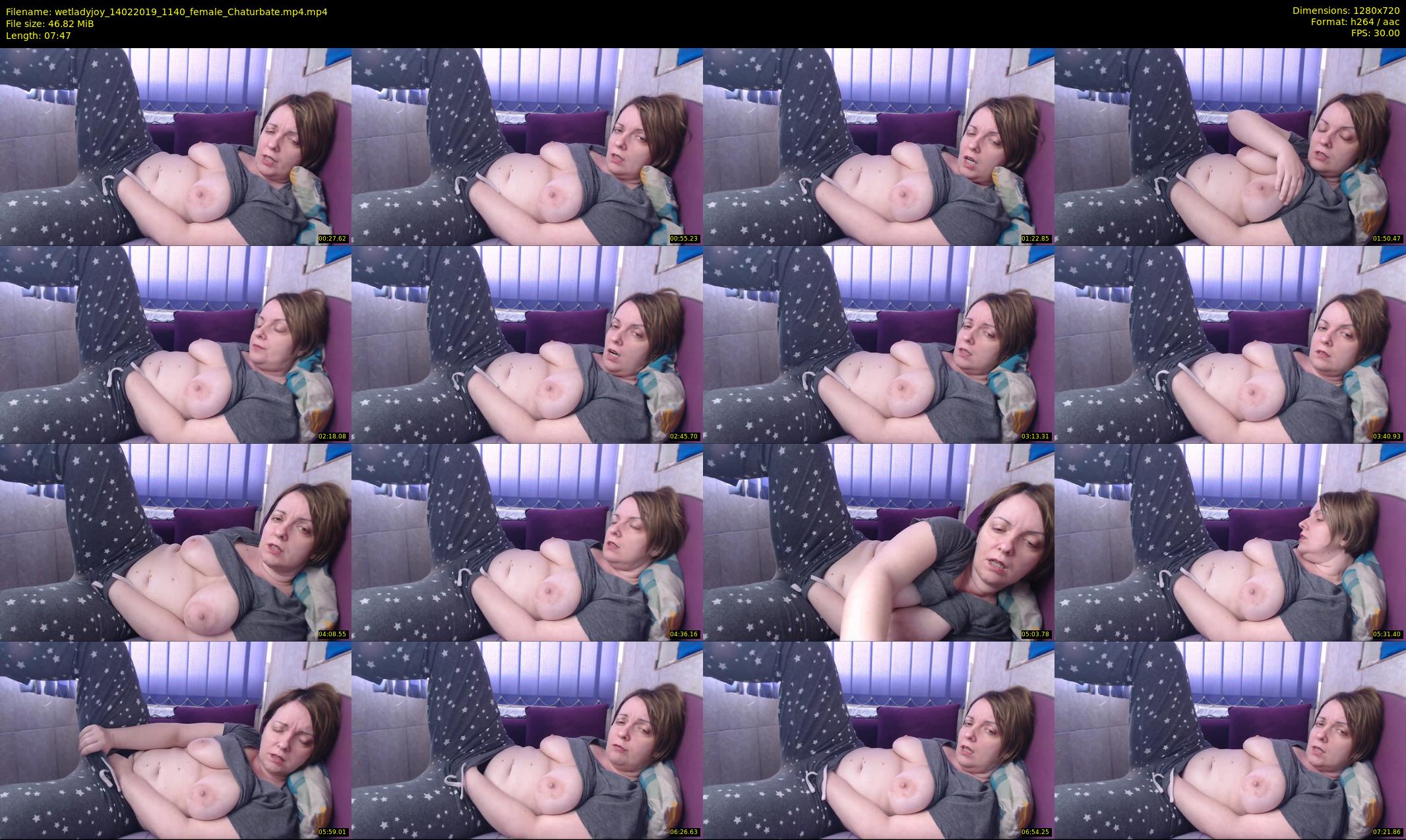 wetladyjoy — 8 minute Chaturbate female cam show recording, 720p, Feb 14, 2019