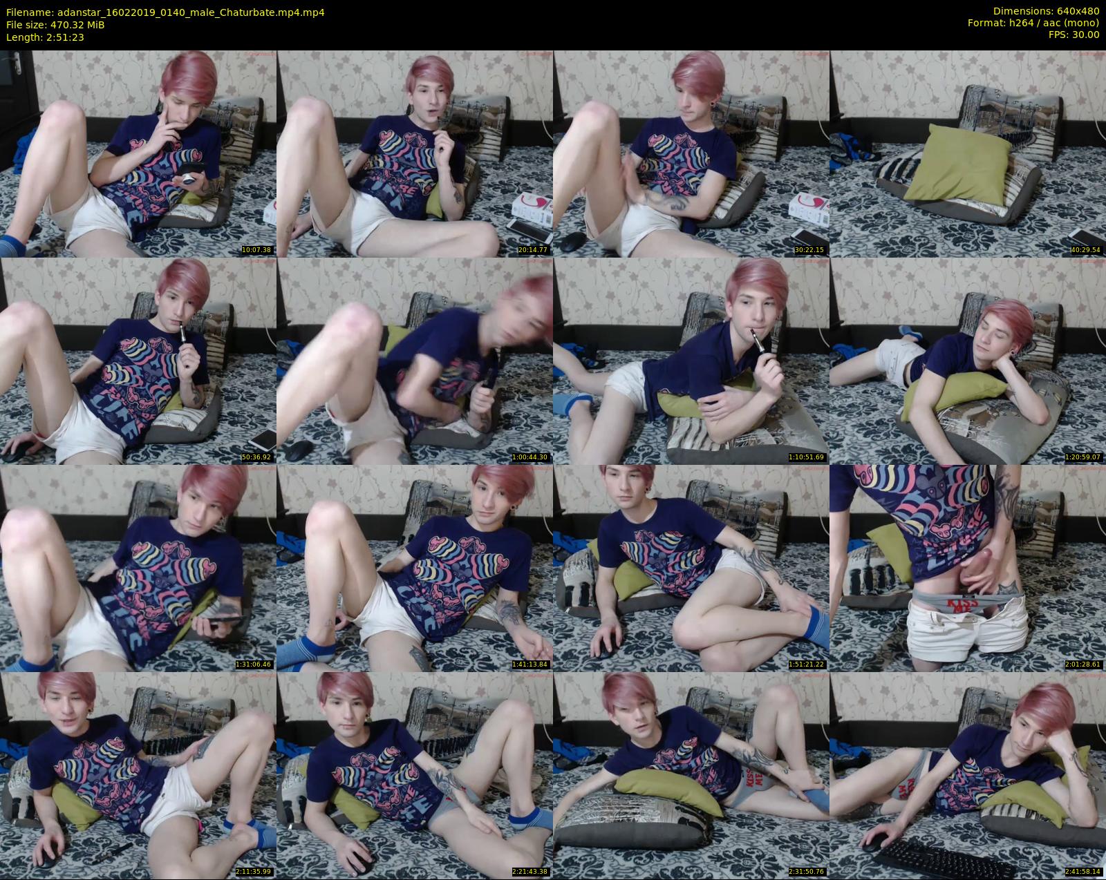 adanstar — 172 minute Chaturbate male cam show recording, 480p, Feb 16, 2019