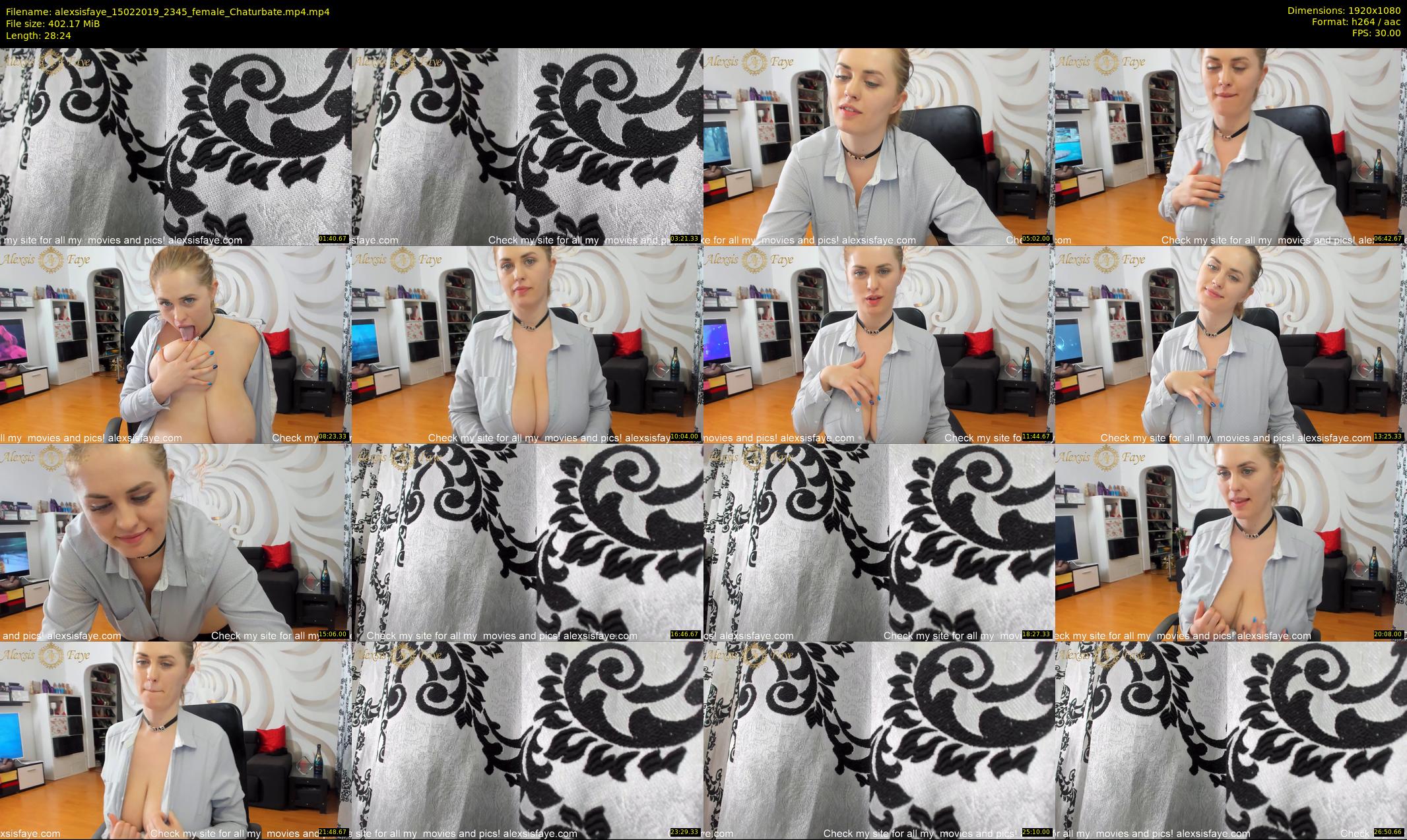 alexsisfaye — 29 minute Chaturbate female cam show recording, 1080p, Feb 15, 2019